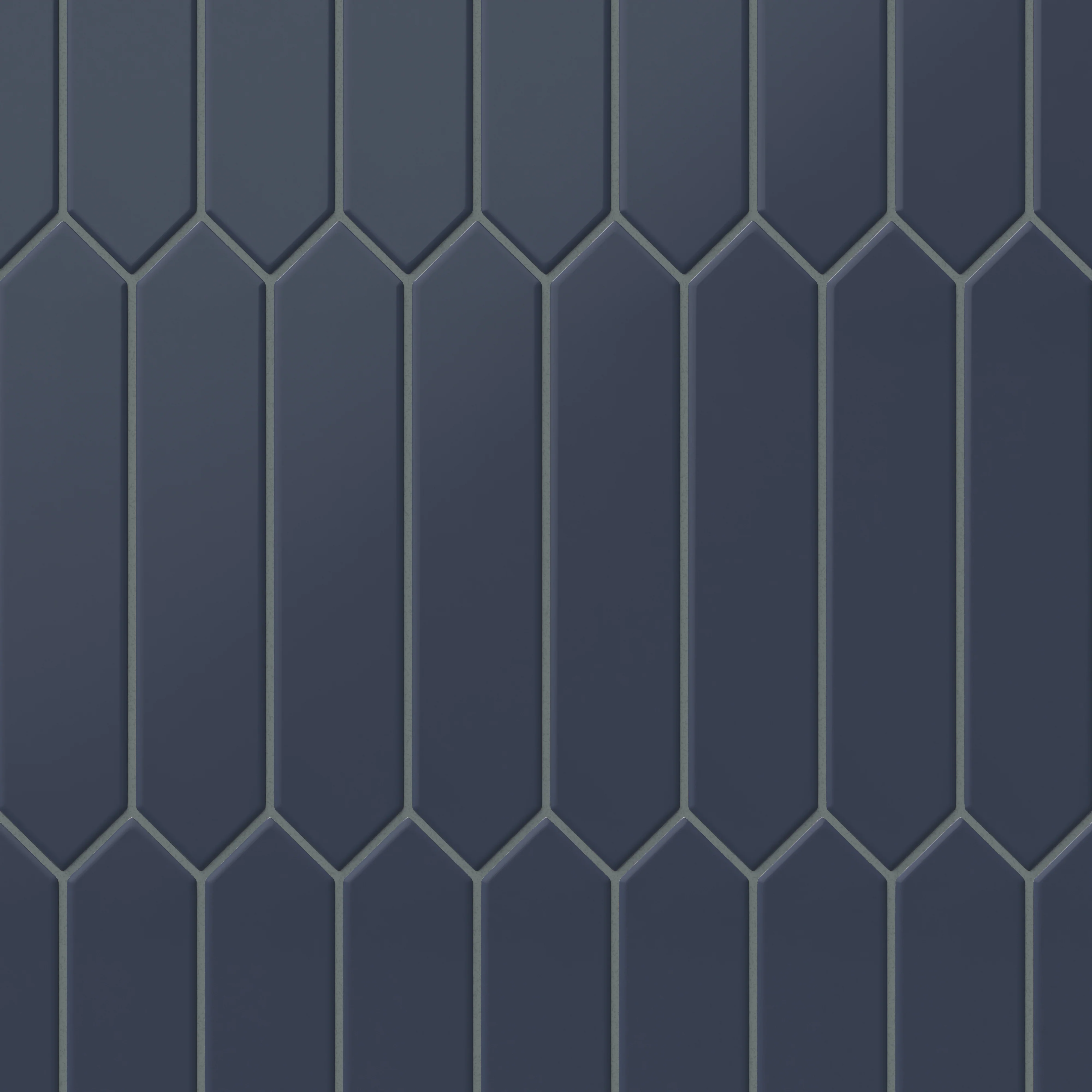 Reagan 2x10 Matte Ceramic Picket Tile in Navy