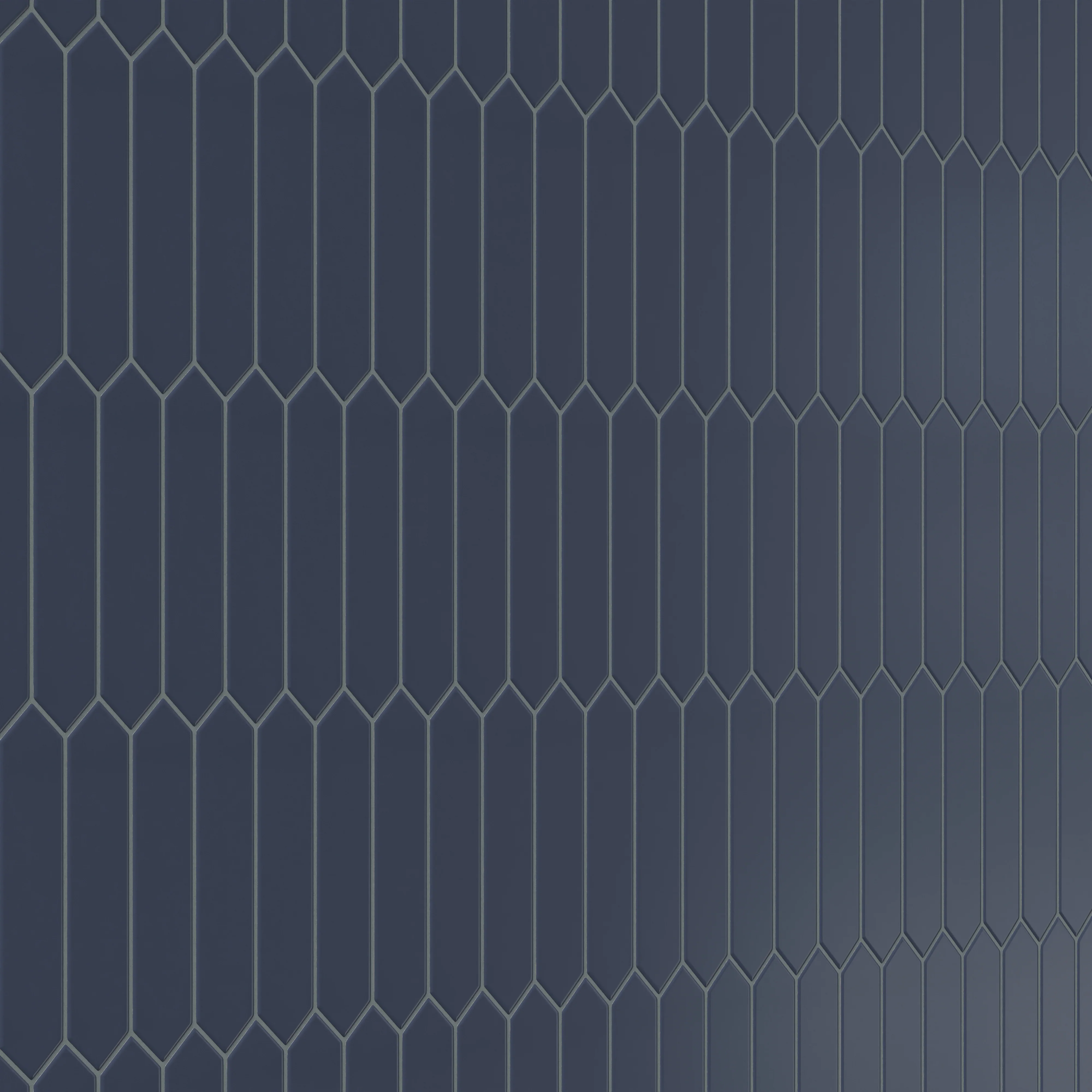 Reagan 2x10 Matte Ceramic Picket Tile in Navy - Image 4