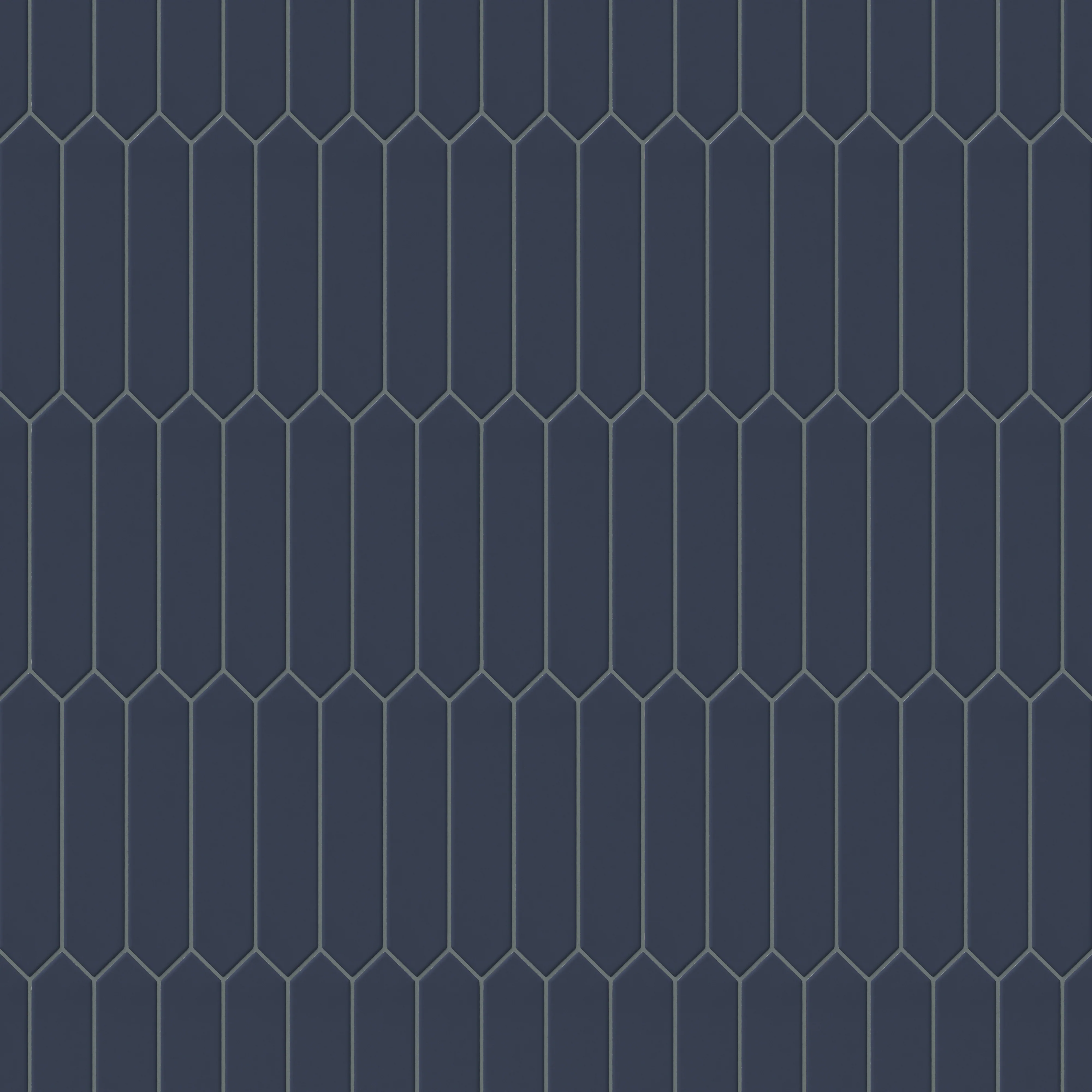 Reagan 2x10 Matte Ceramic Picket Tile in Navy - Image 5