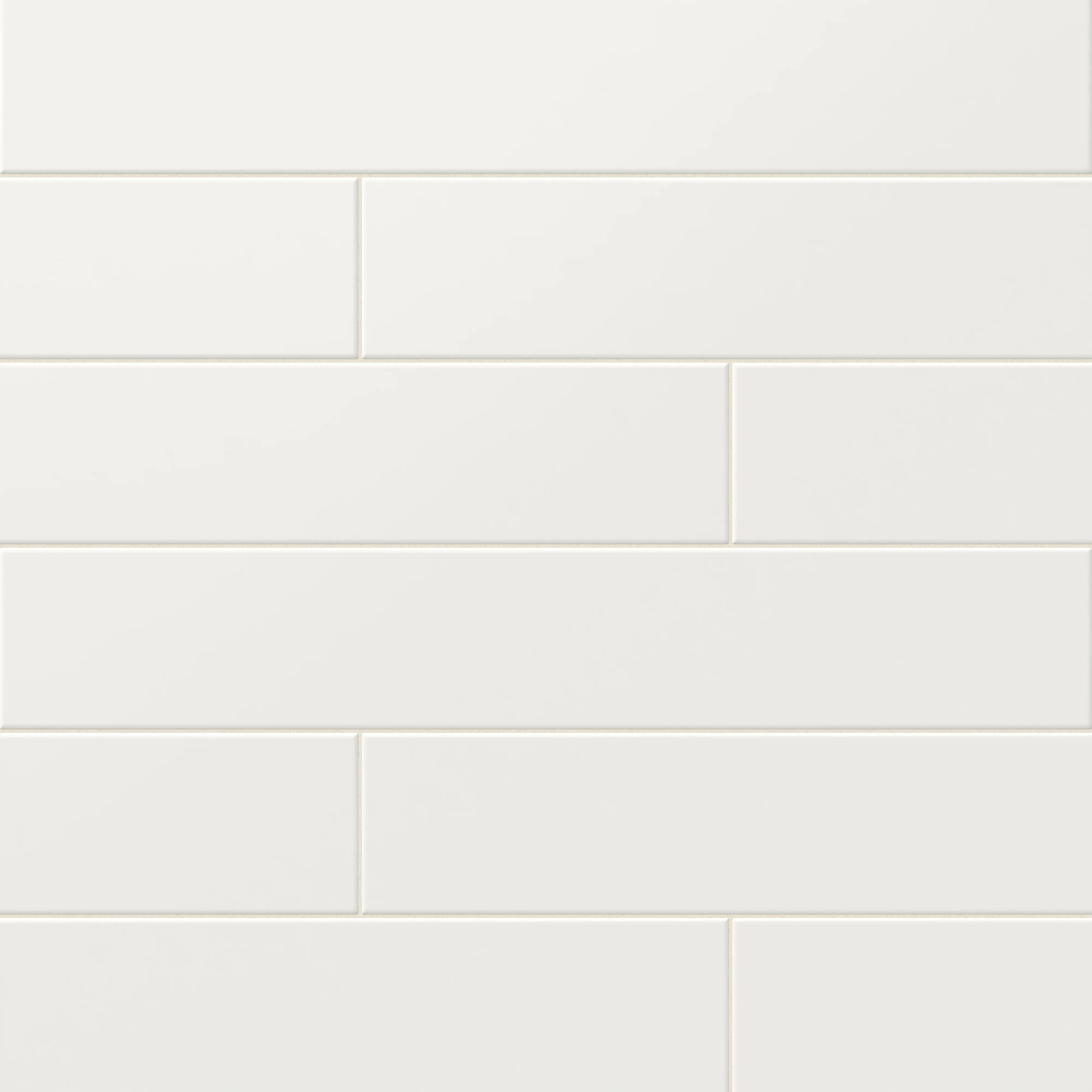 Reagan 4x24 Matte Porcelain Tile in Blanco