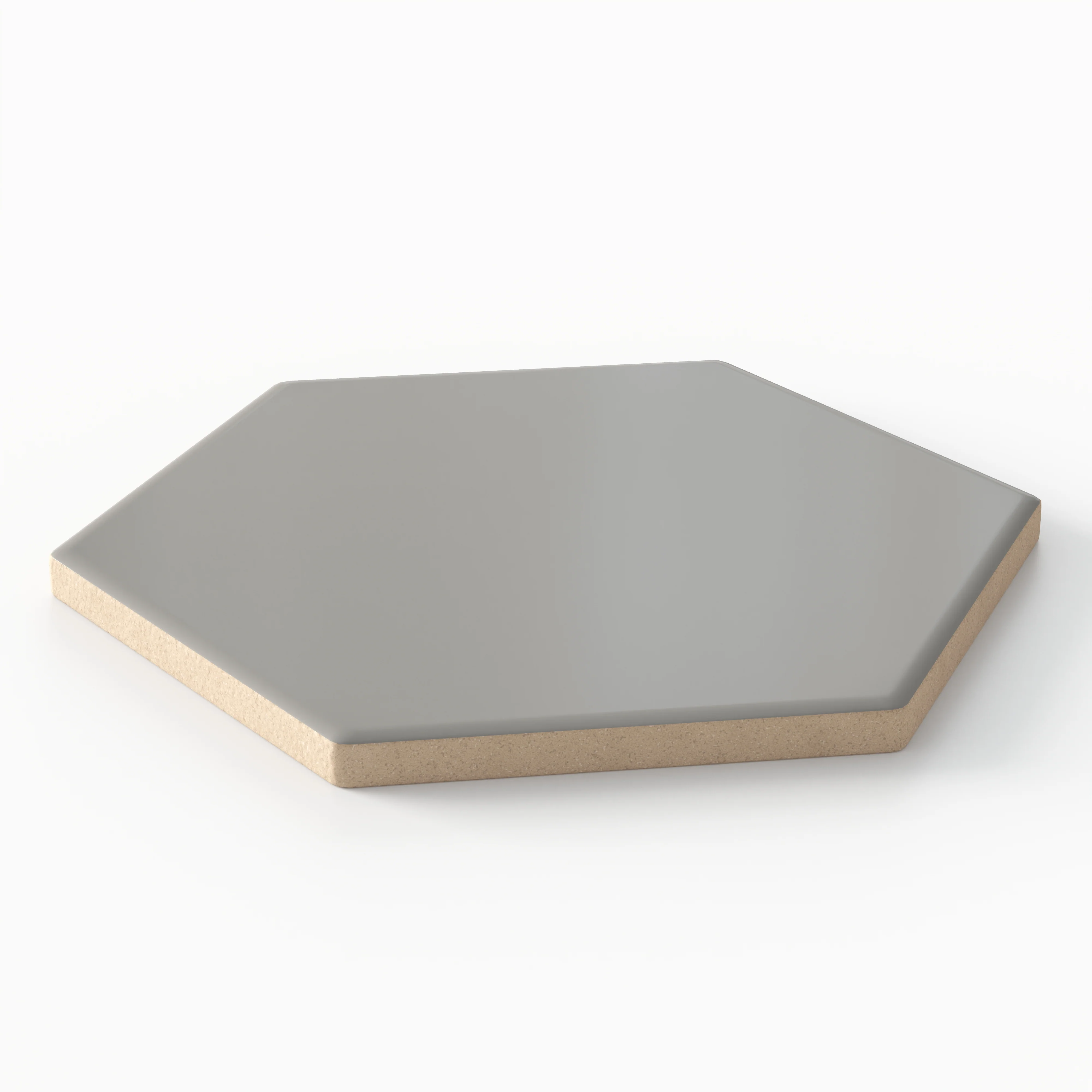 Reagan 5x6 Matte Porcelain Hexagon Tile in Acero - Image 3