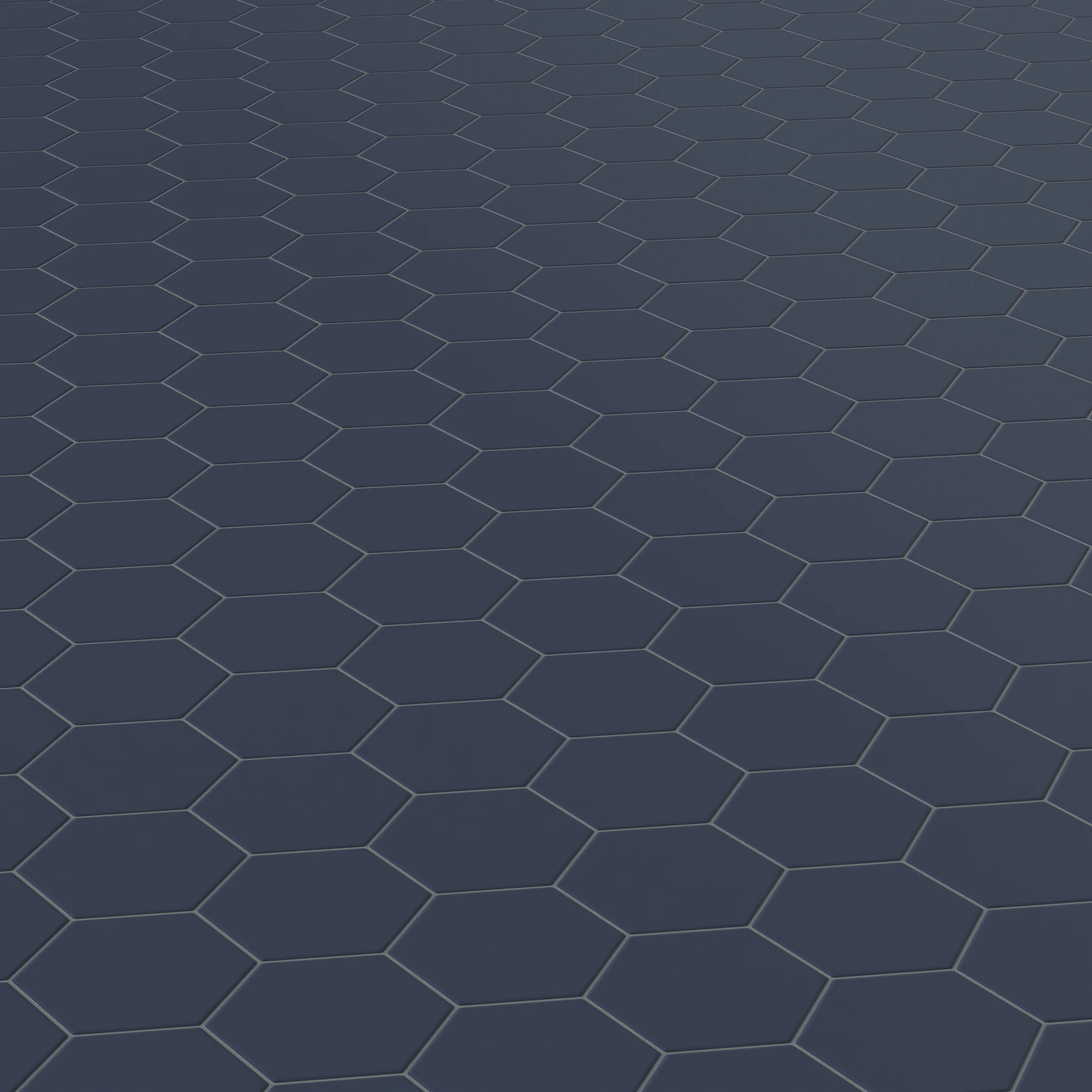 Reagan 5x6 Matte Porcelain Hexagon Tile in Navy - Image 4