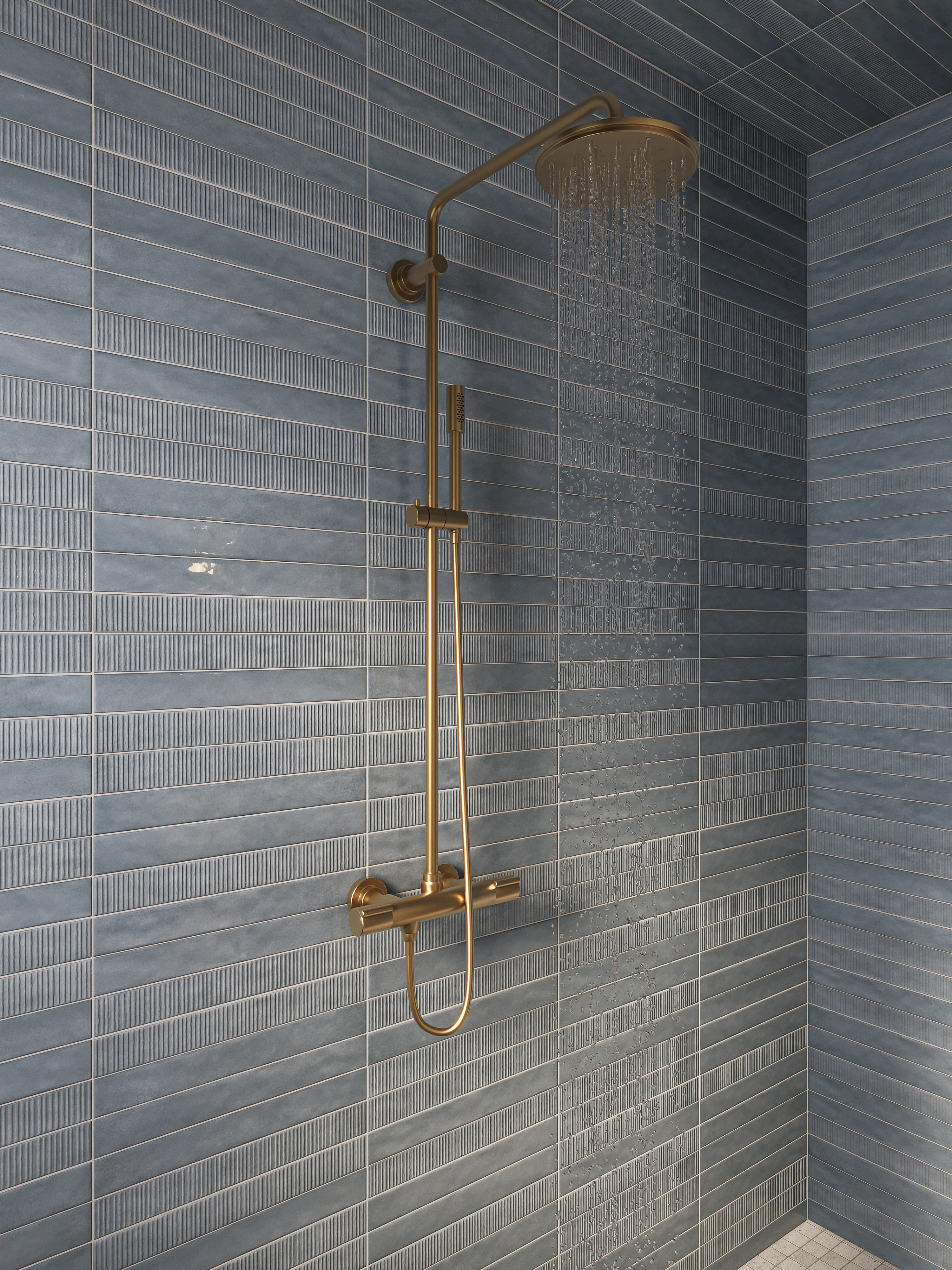 Remi 2x17 Glossy Ceramic Tile in Slate - Image 2