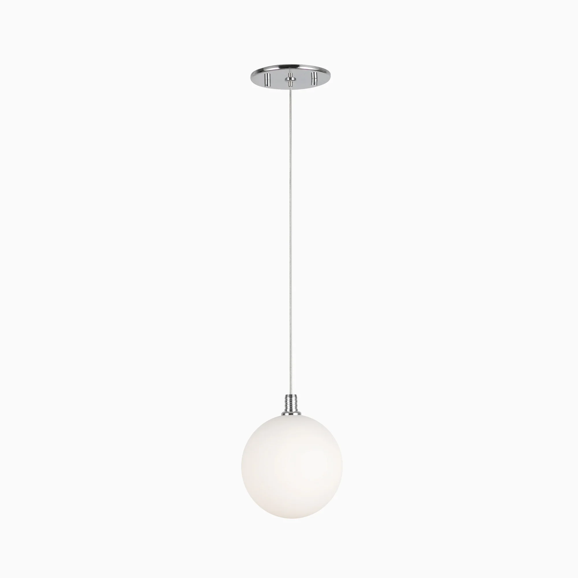 Renee 6" LED Pendant in Opal Glass