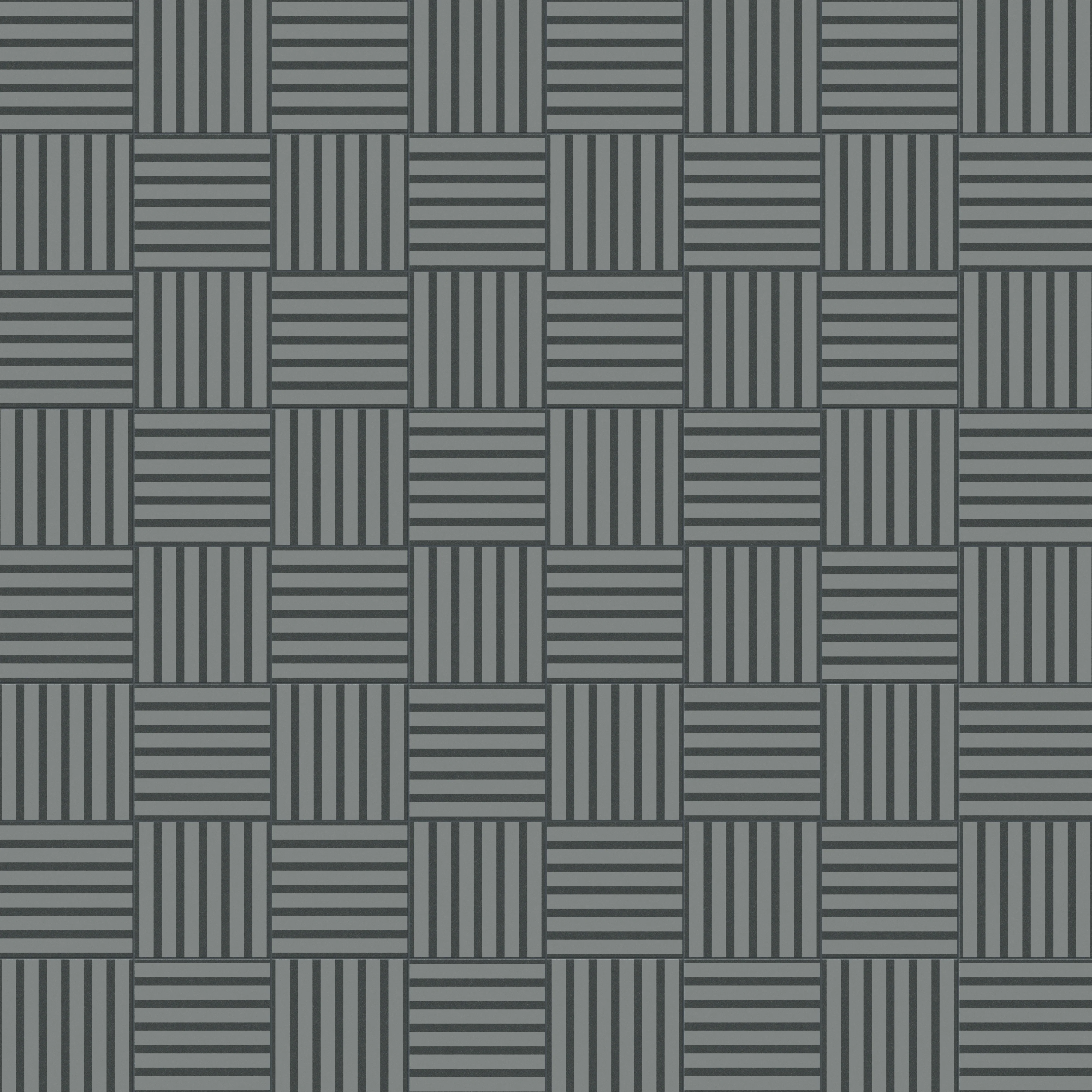 Riley 12x12 Matte Porcelain Tile in Striped Pattern Indigo - Image 5