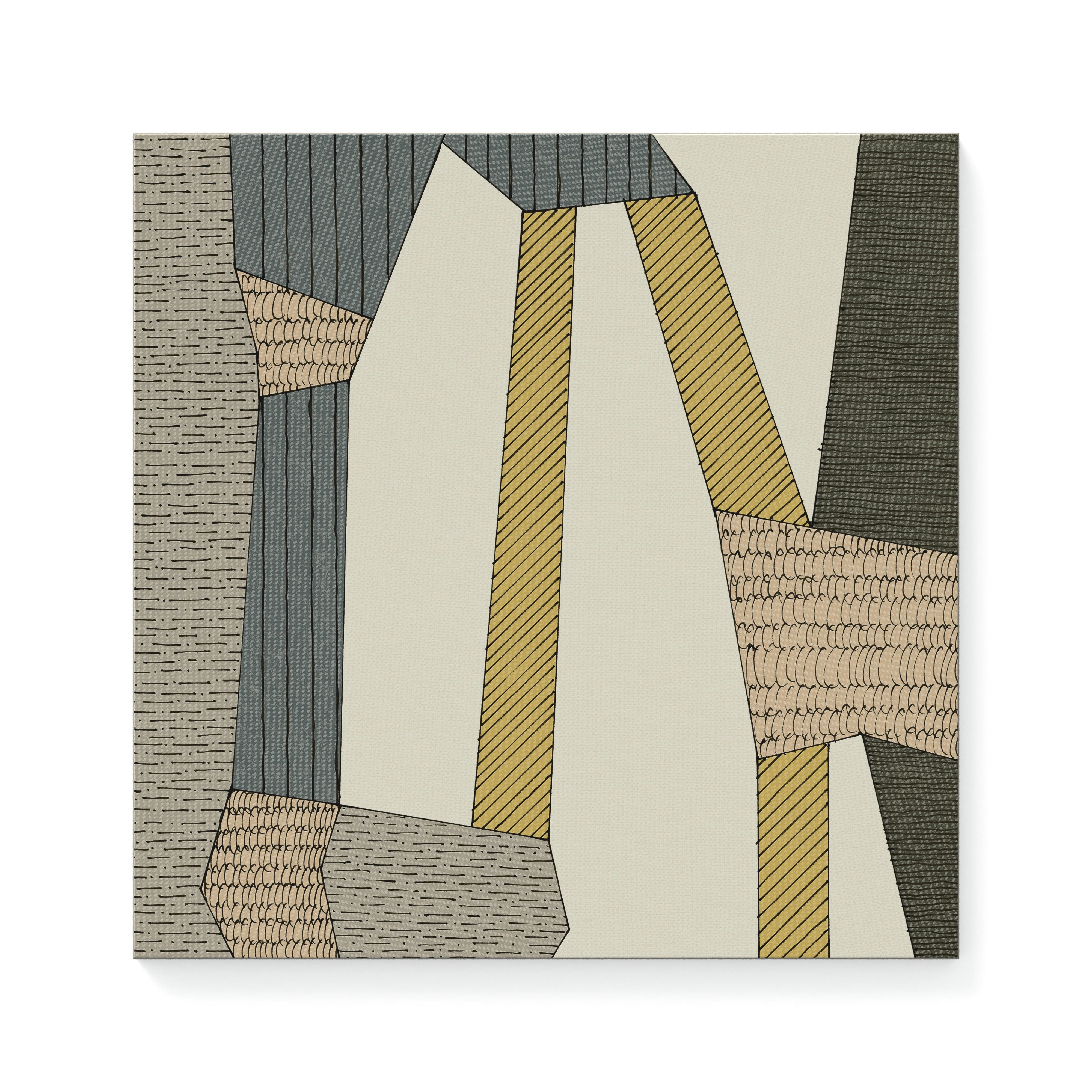 Riley 12x12 Matte Porcelain Tile in Textile Deco - Image 2