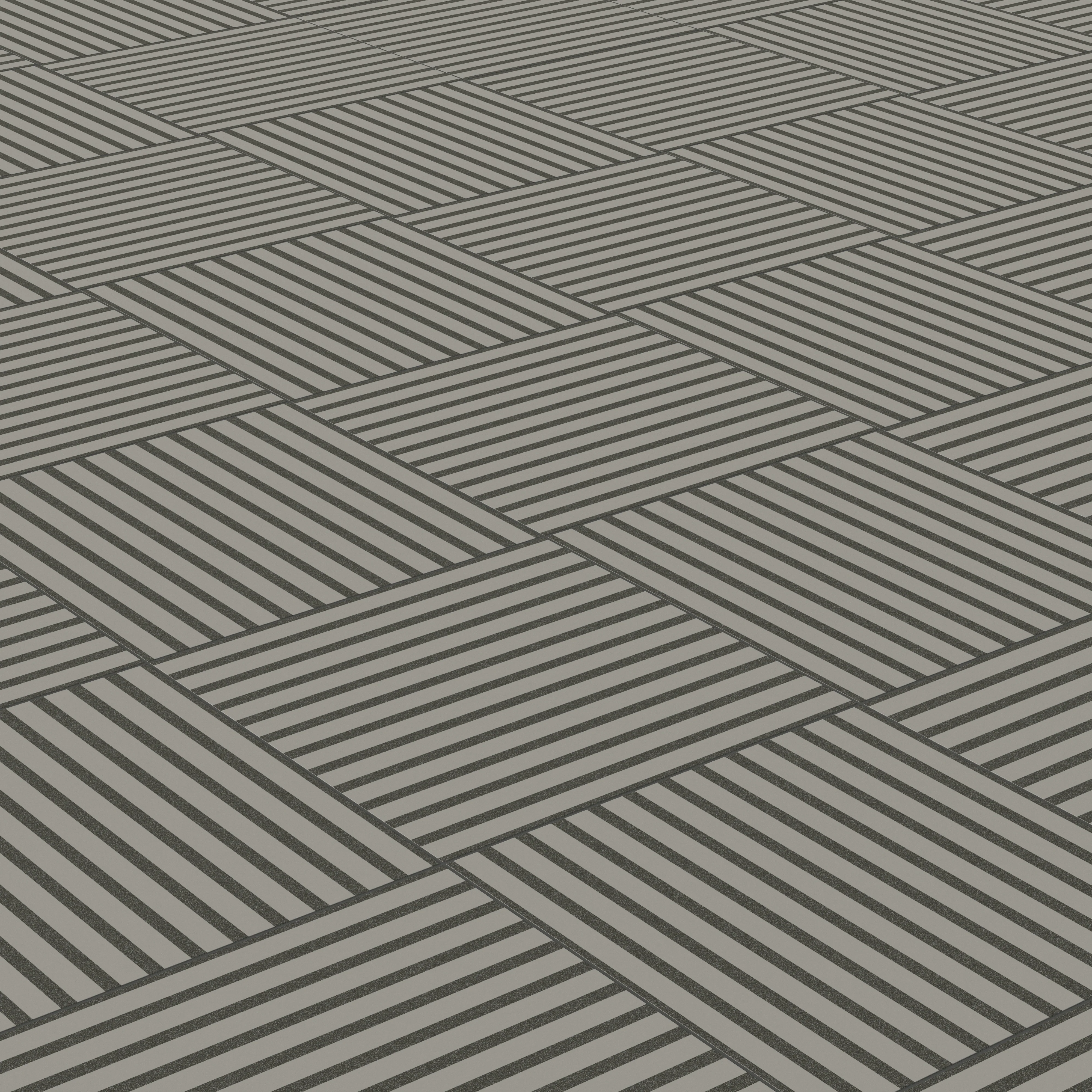 Riley 24x24 Matte Porcelain Tile in Striped Pattern Charcoal - Image 4