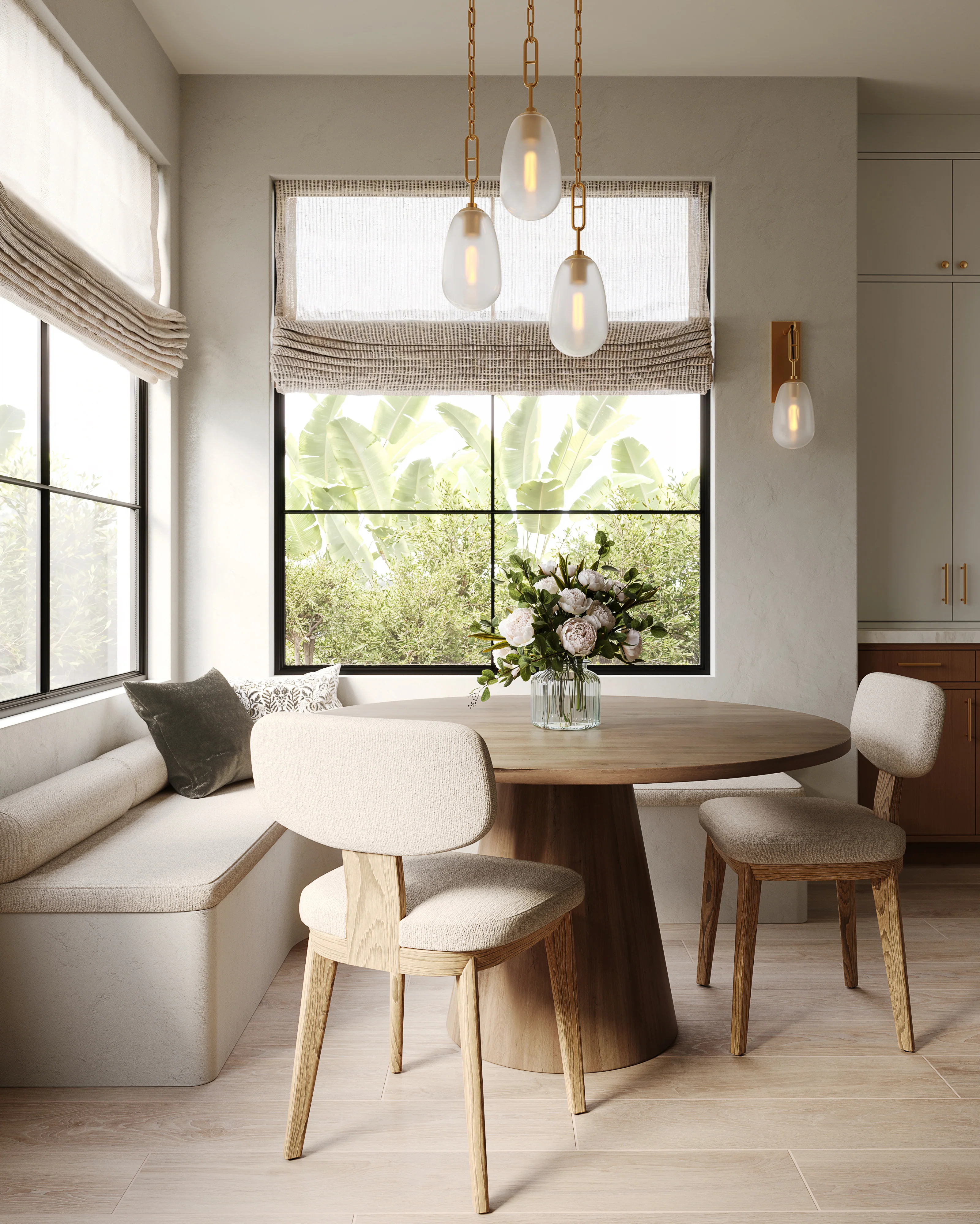 Alice 54" Round Dining Table in Light Oak - Image 5