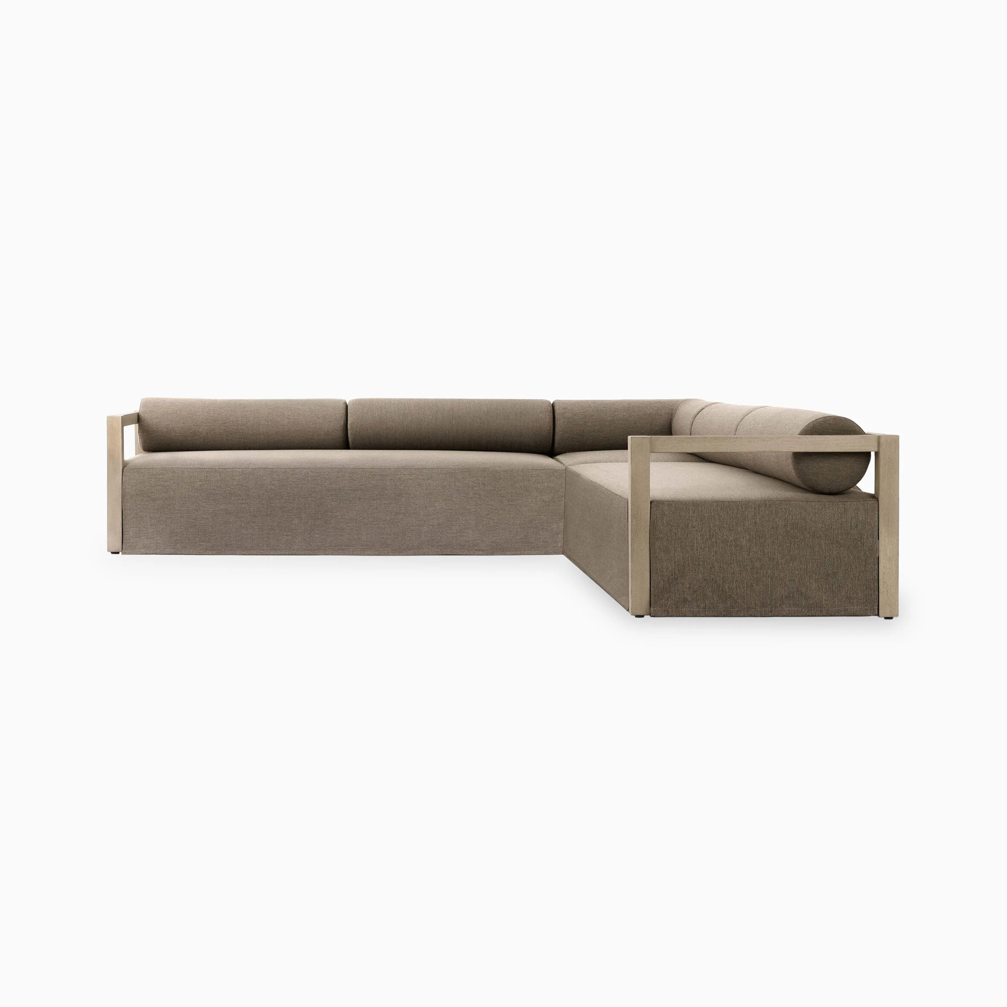 Riverton Outdoor 3Pc Sectional in Alessi Fawn - Image 3