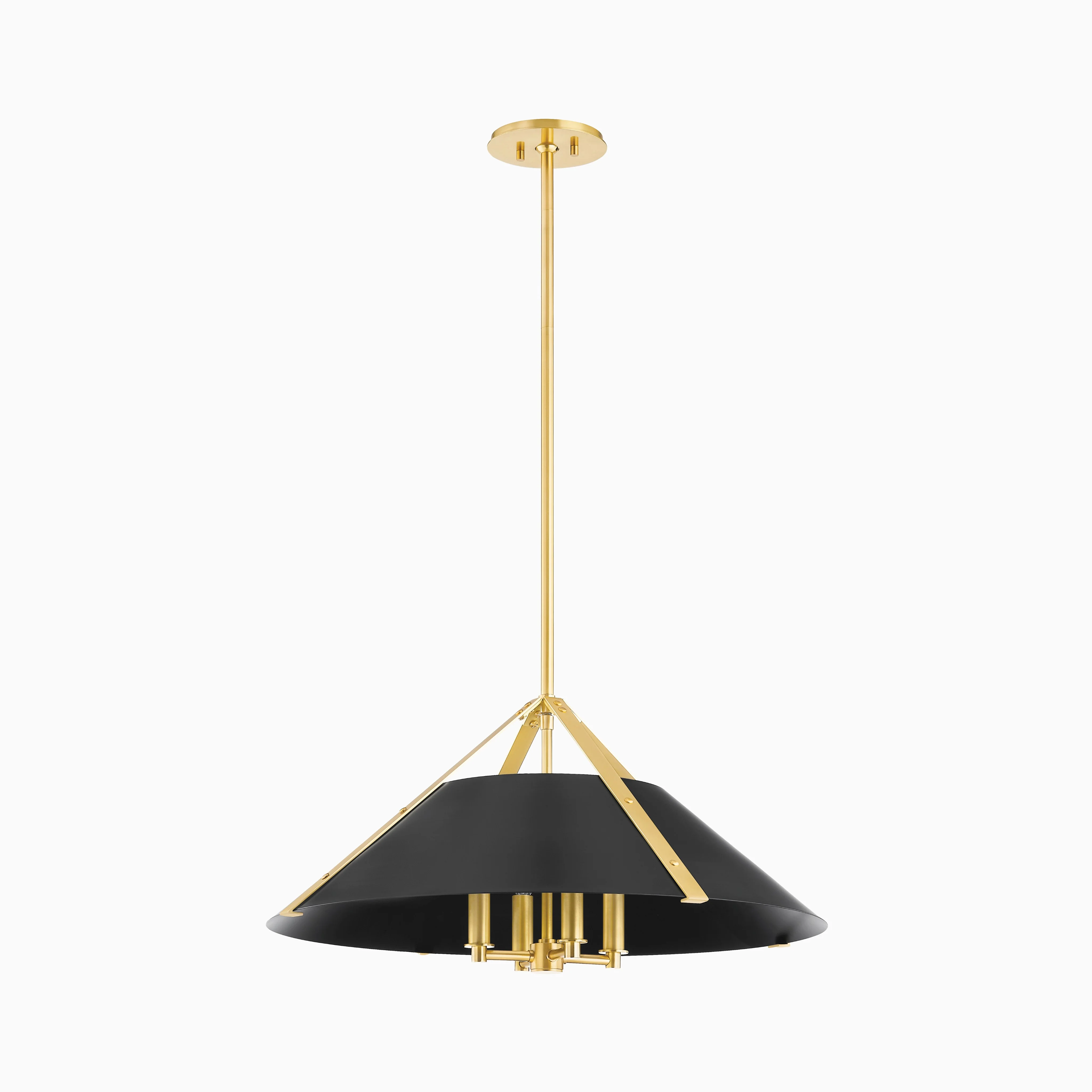 Robbins Pendant in Aged Brass/Soft Black - Image 4