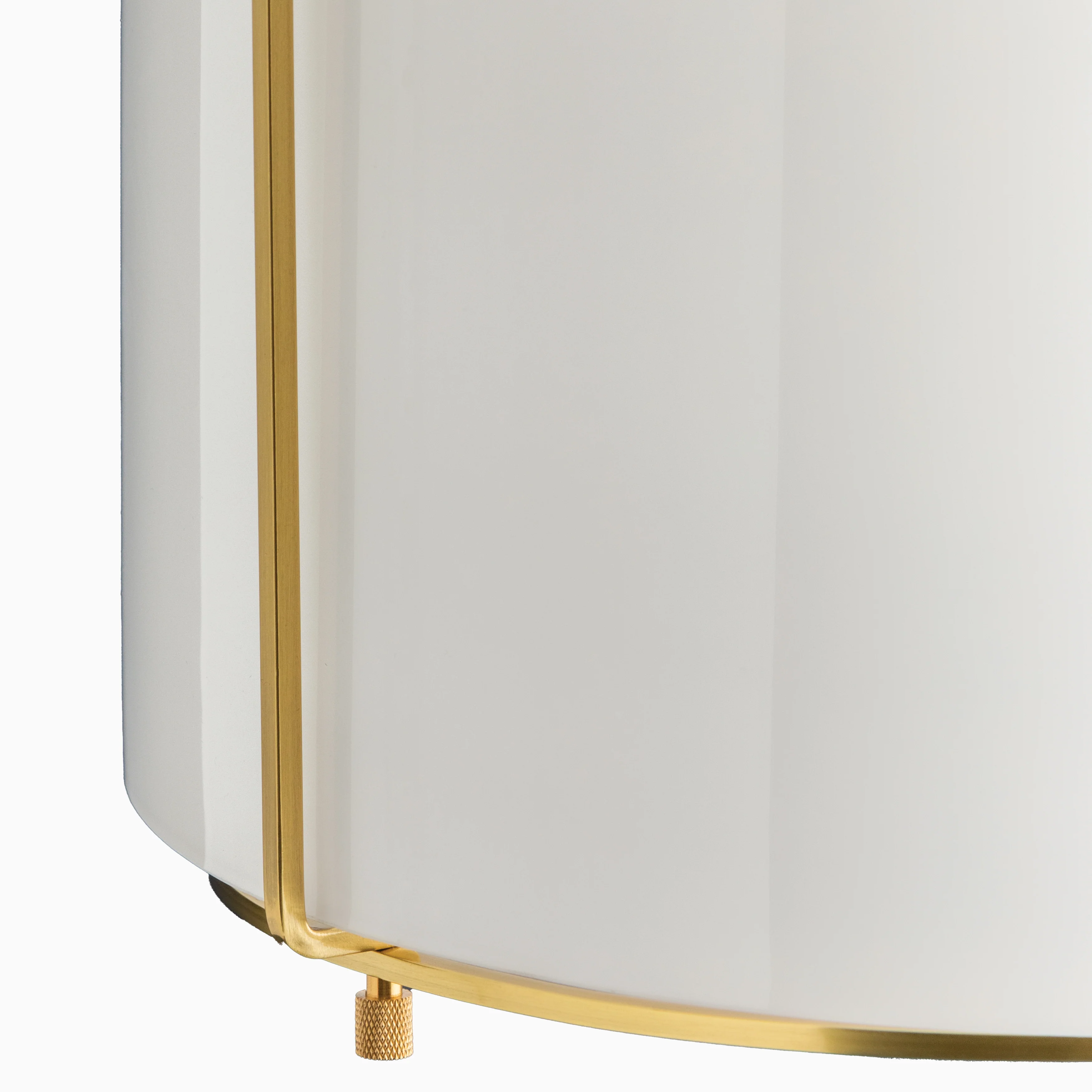 Rosa Rounded Pendant in Aged Brass - Image 4