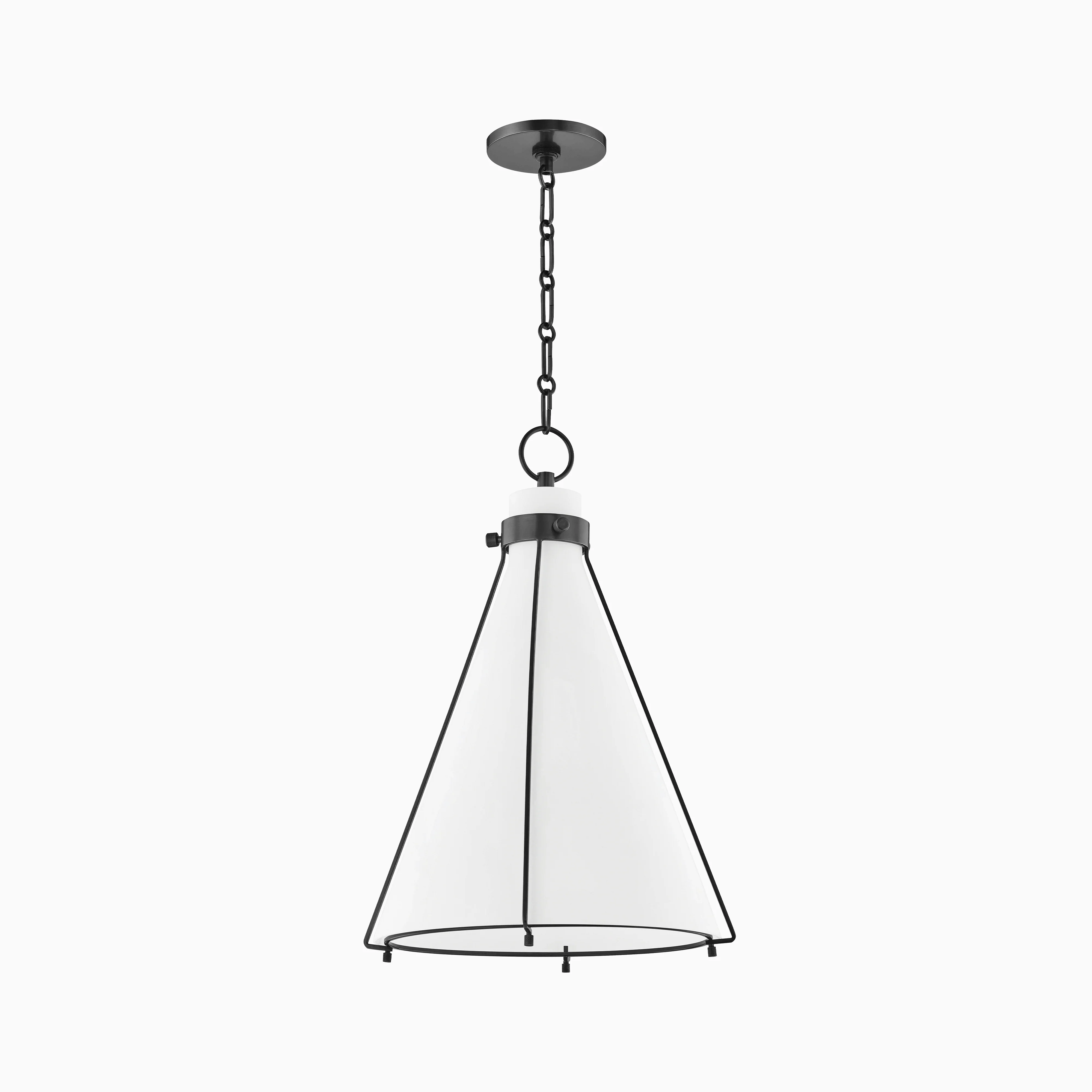 Rosa Triangular Pendant in Old Bronze - Image 3