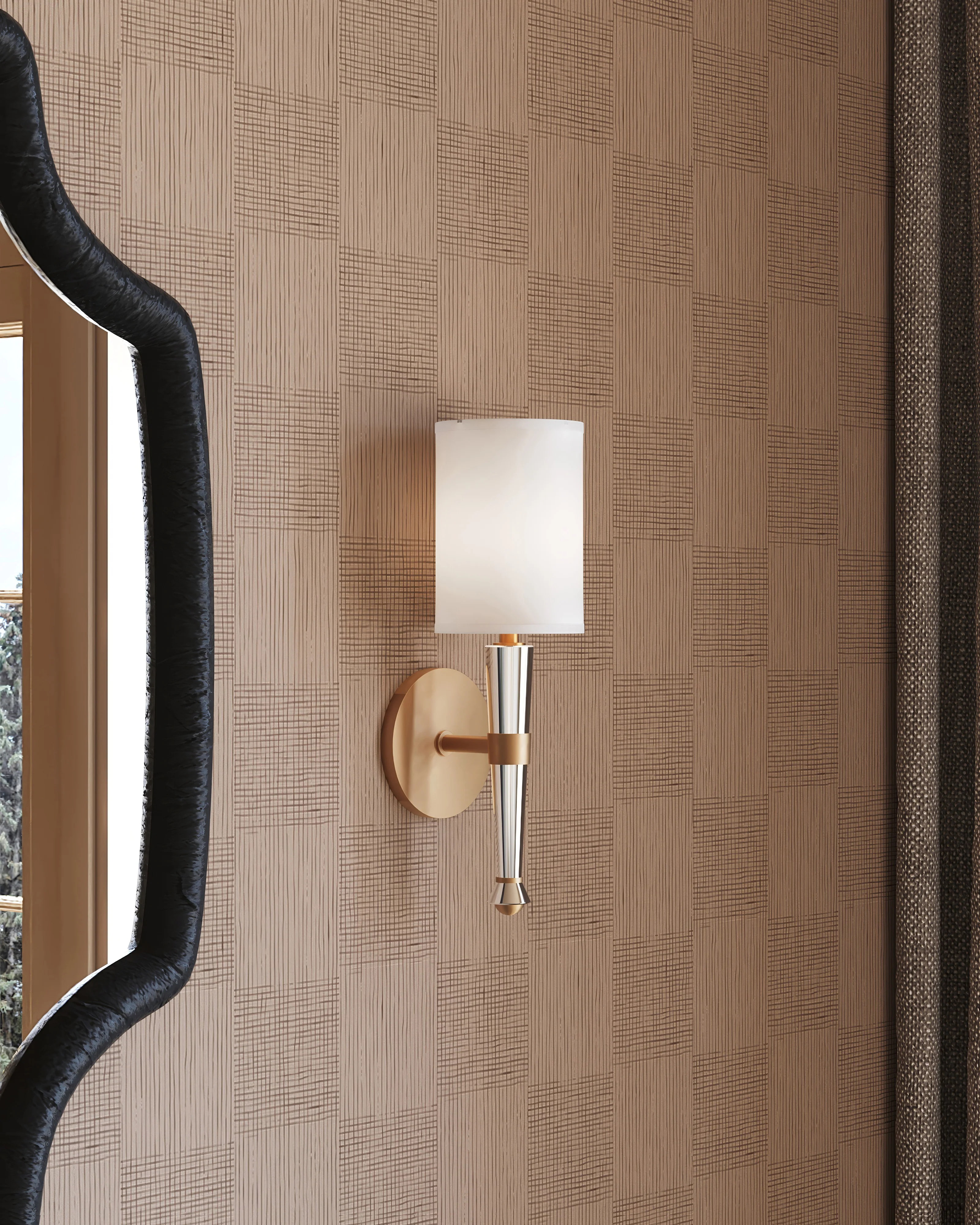 Rowland Wall Sconce in Aged Brass - Image 2