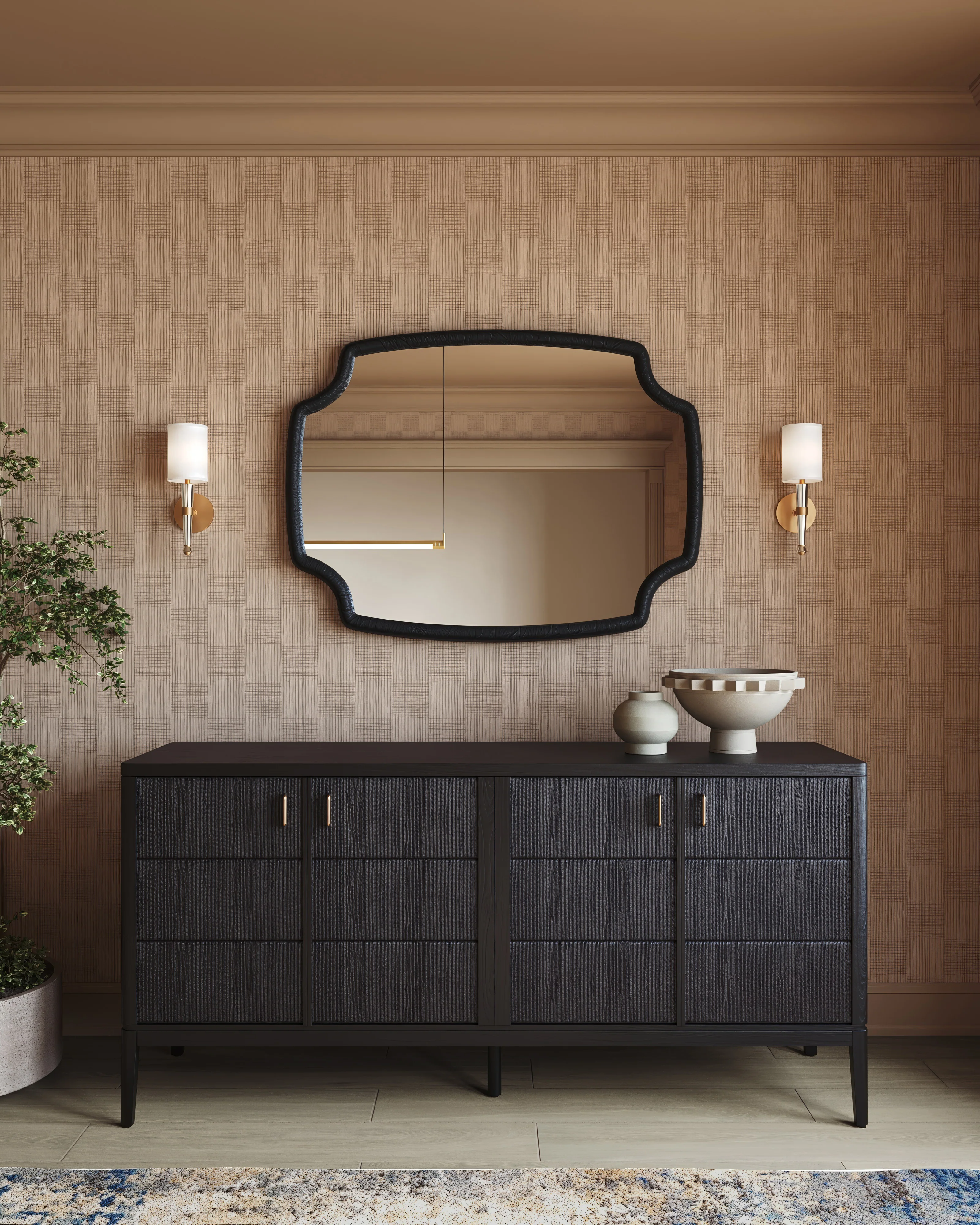 Rowland Wall Sconce in Aged Brass - Image 3
