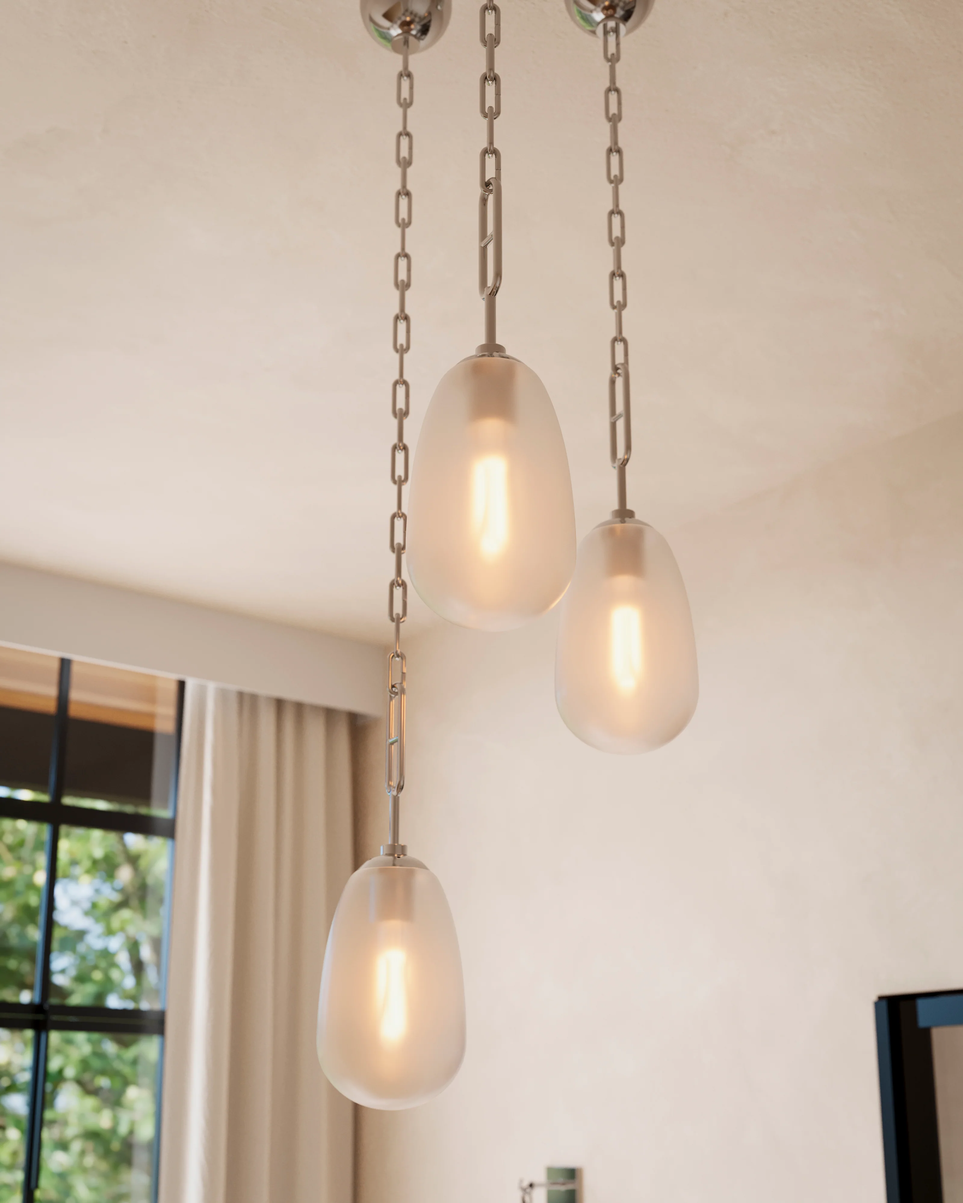 Runa 6" Pendant in Polished Nickel - Image 2