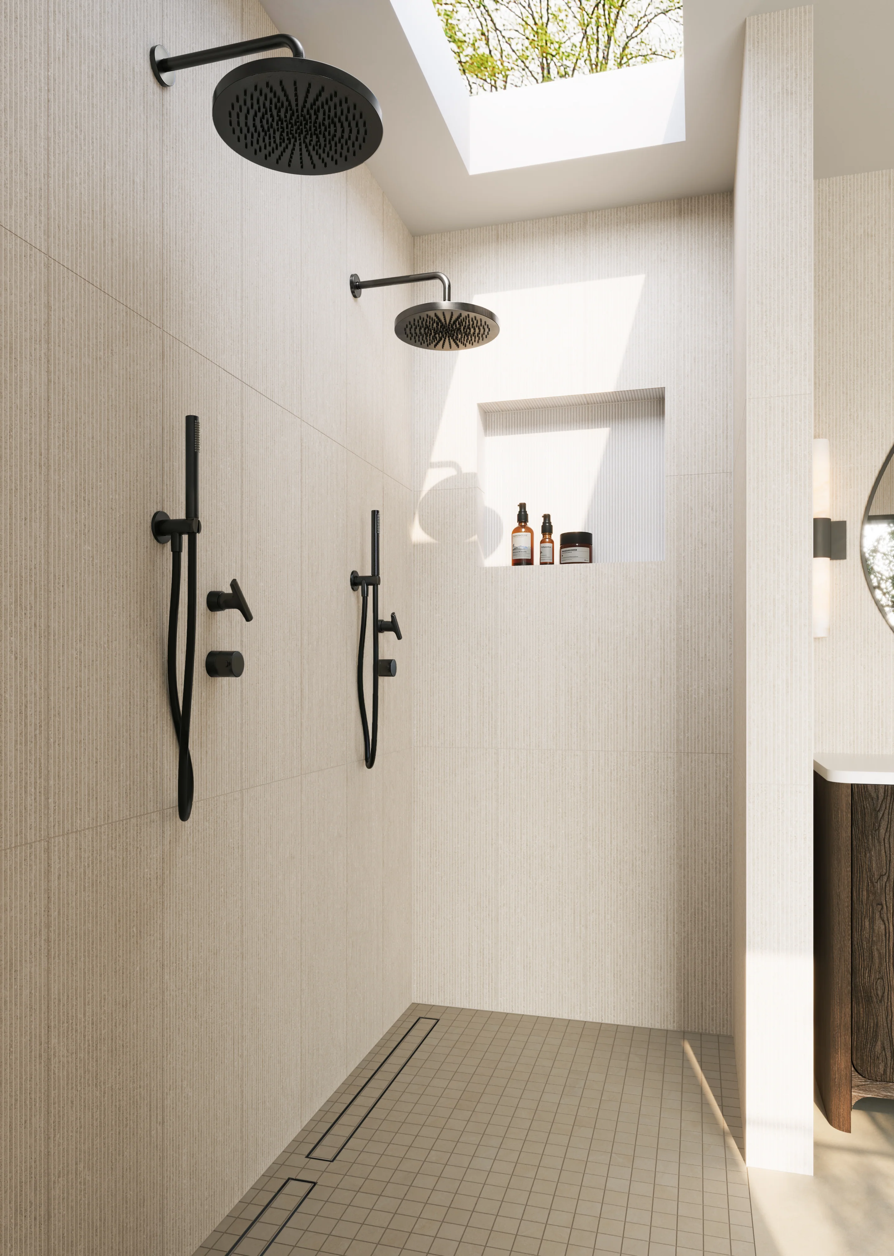 Kennedy 12x36 Matte Porcelain Tile in Sand Deco - Image 8