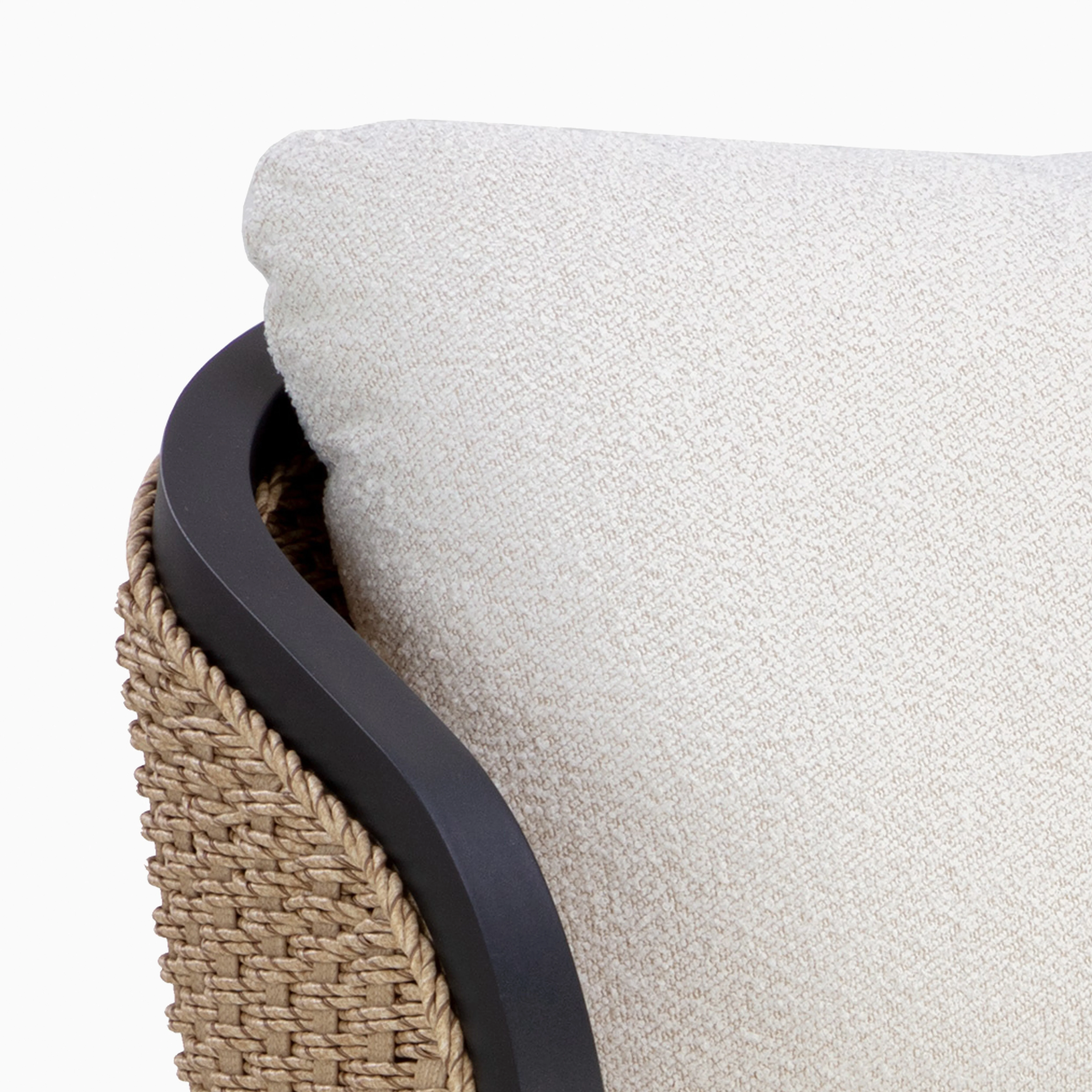 Sabine Outdoor Swivel Chair in Cream - Image 5