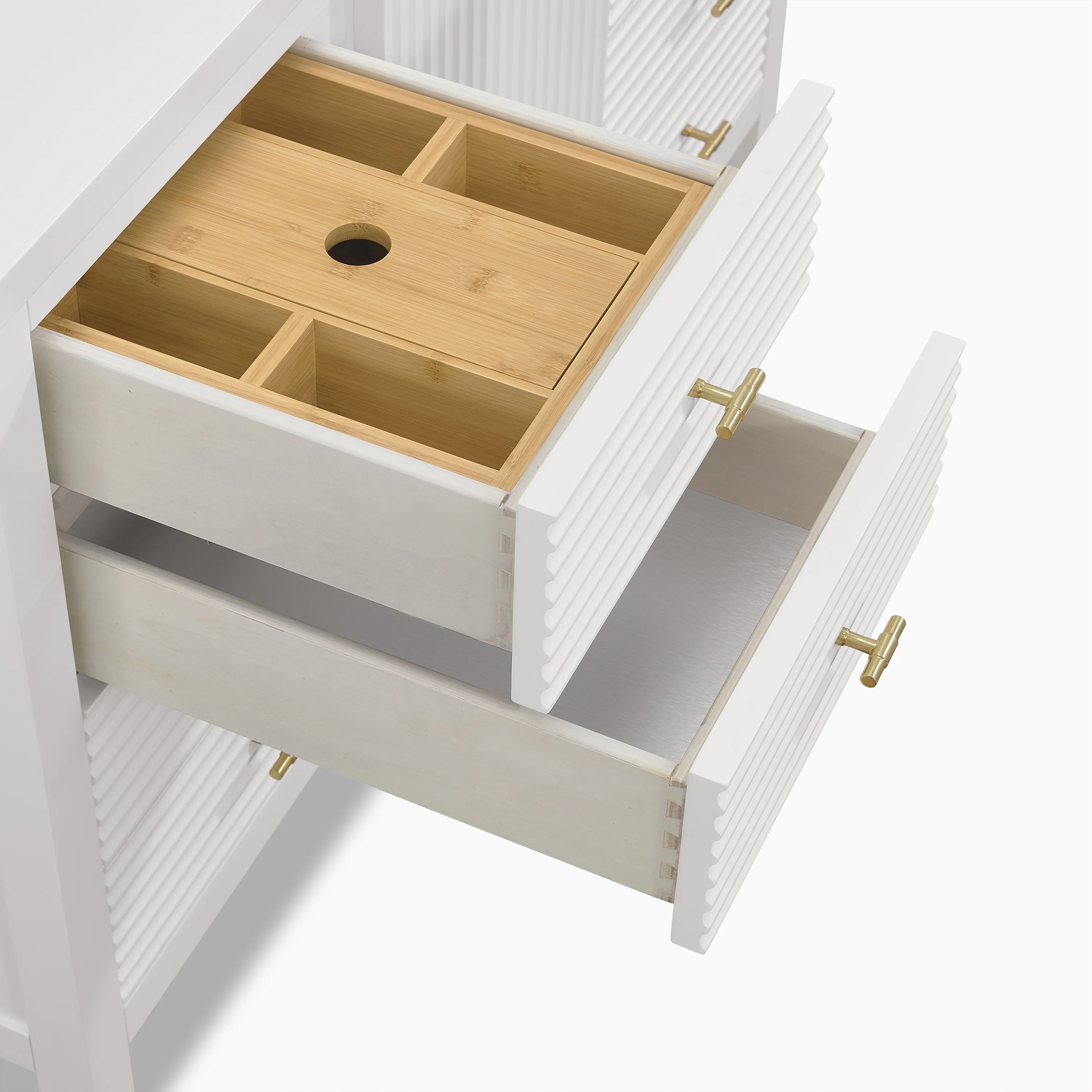 Sasha 48" Single Vanity in Bright White with 3 cm White Zeus Quartz Top - Image 8