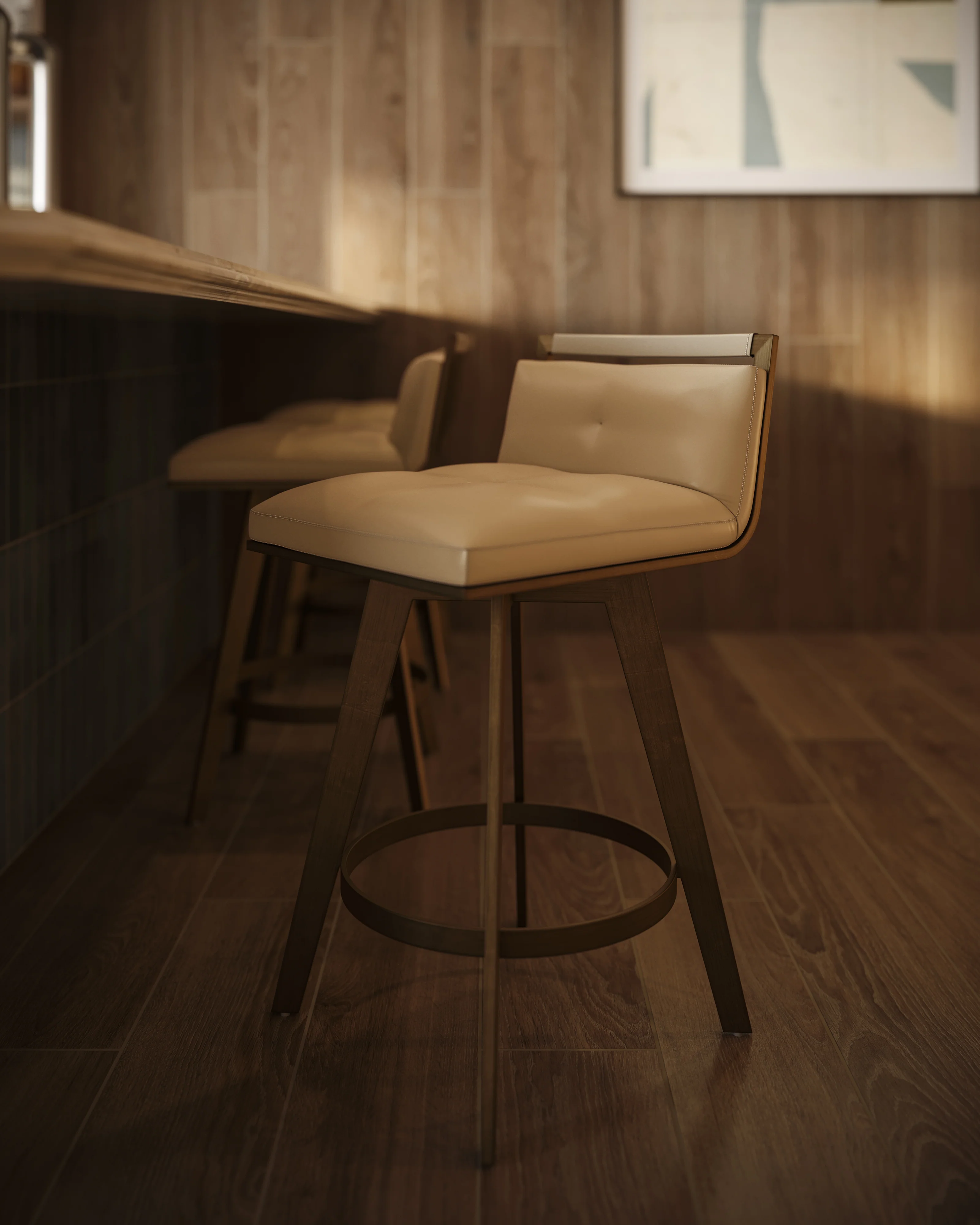 Savannah Counter Stool in Cream - Image 8