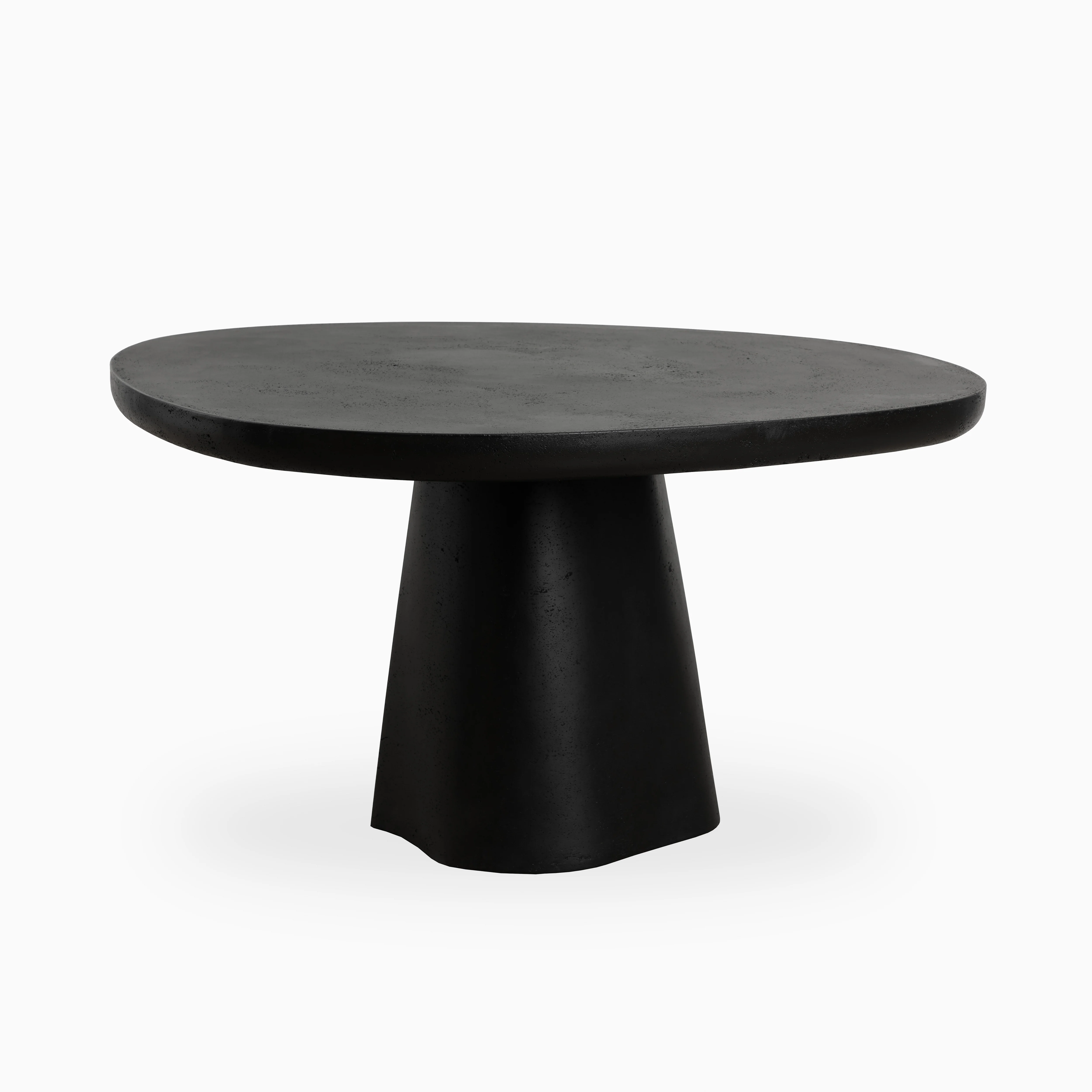 Selena 55" Outdoor Dining Table in Black - Image 3