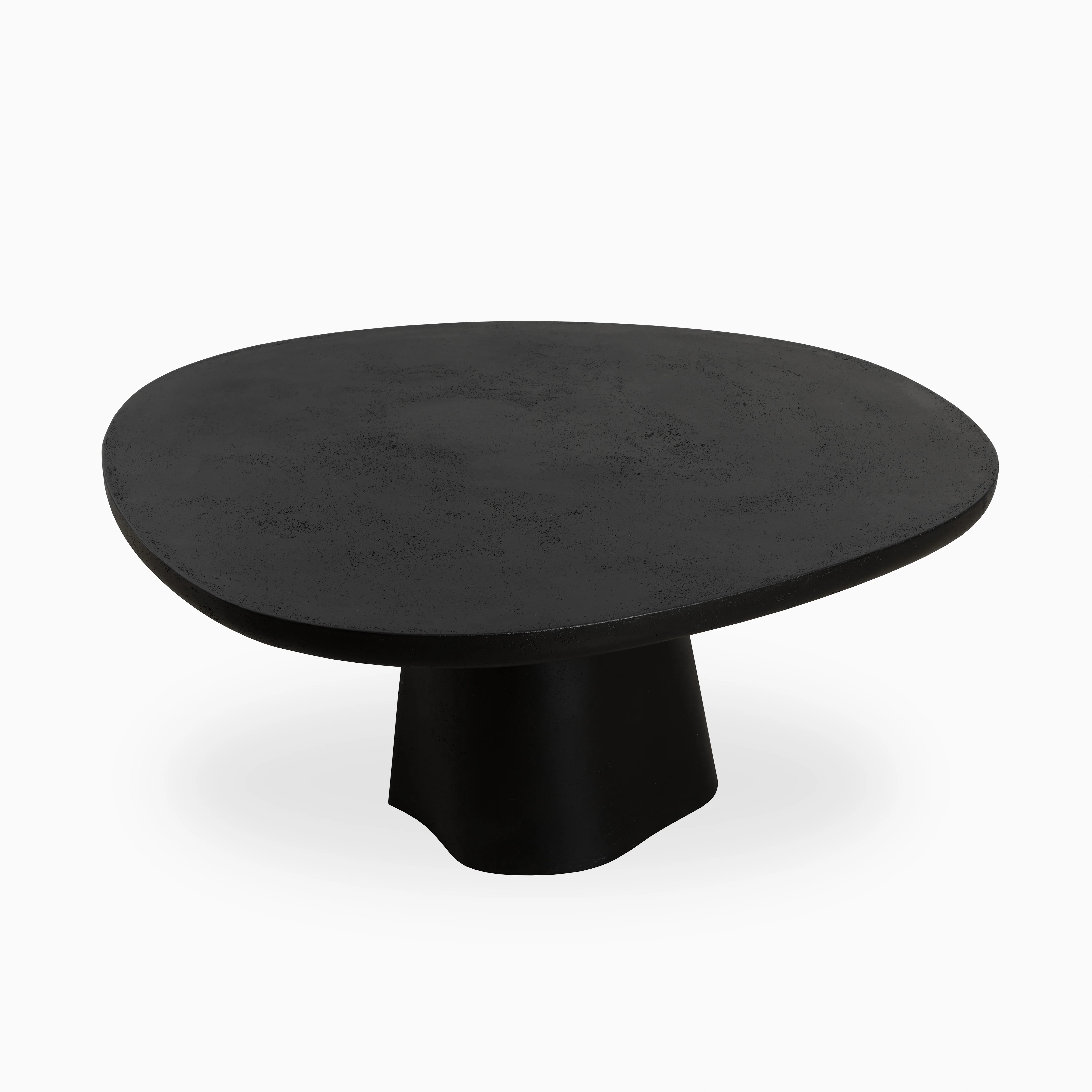Selena 55" Outdoor Dining Table in Black - Image 4