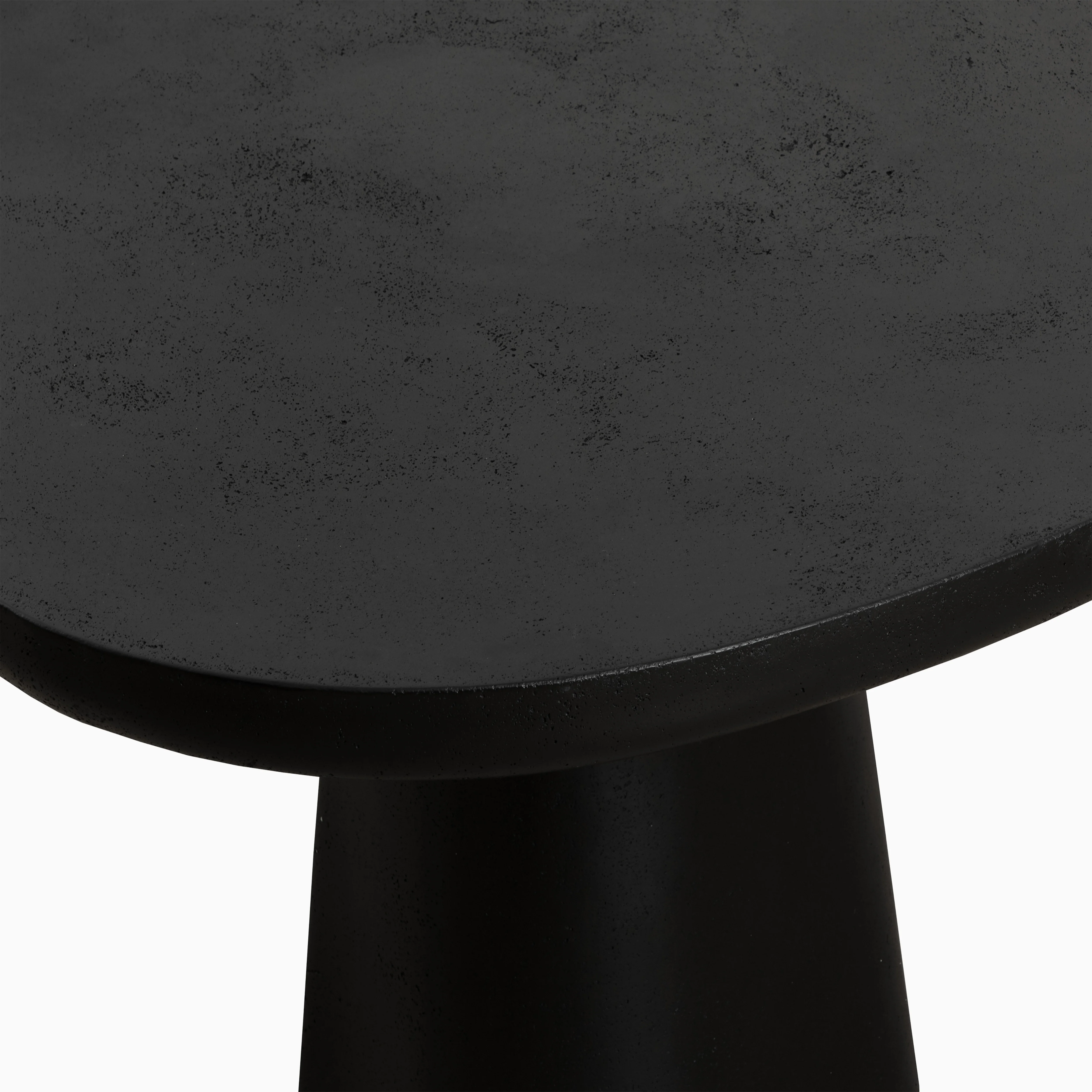 Selena 55" Outdoor Dining Table in Black - Image 5