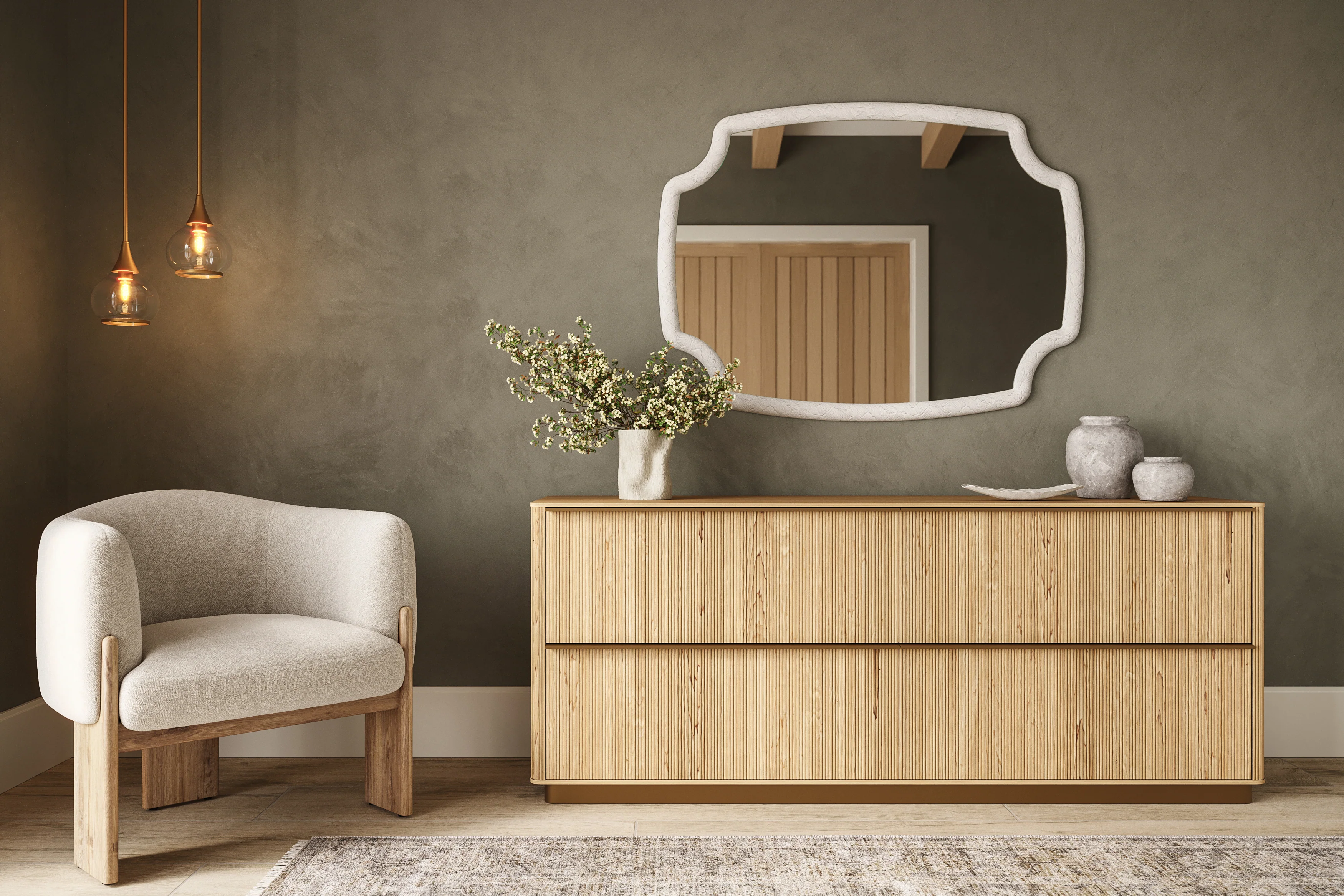 Seraphin Mirror in White - Image 7