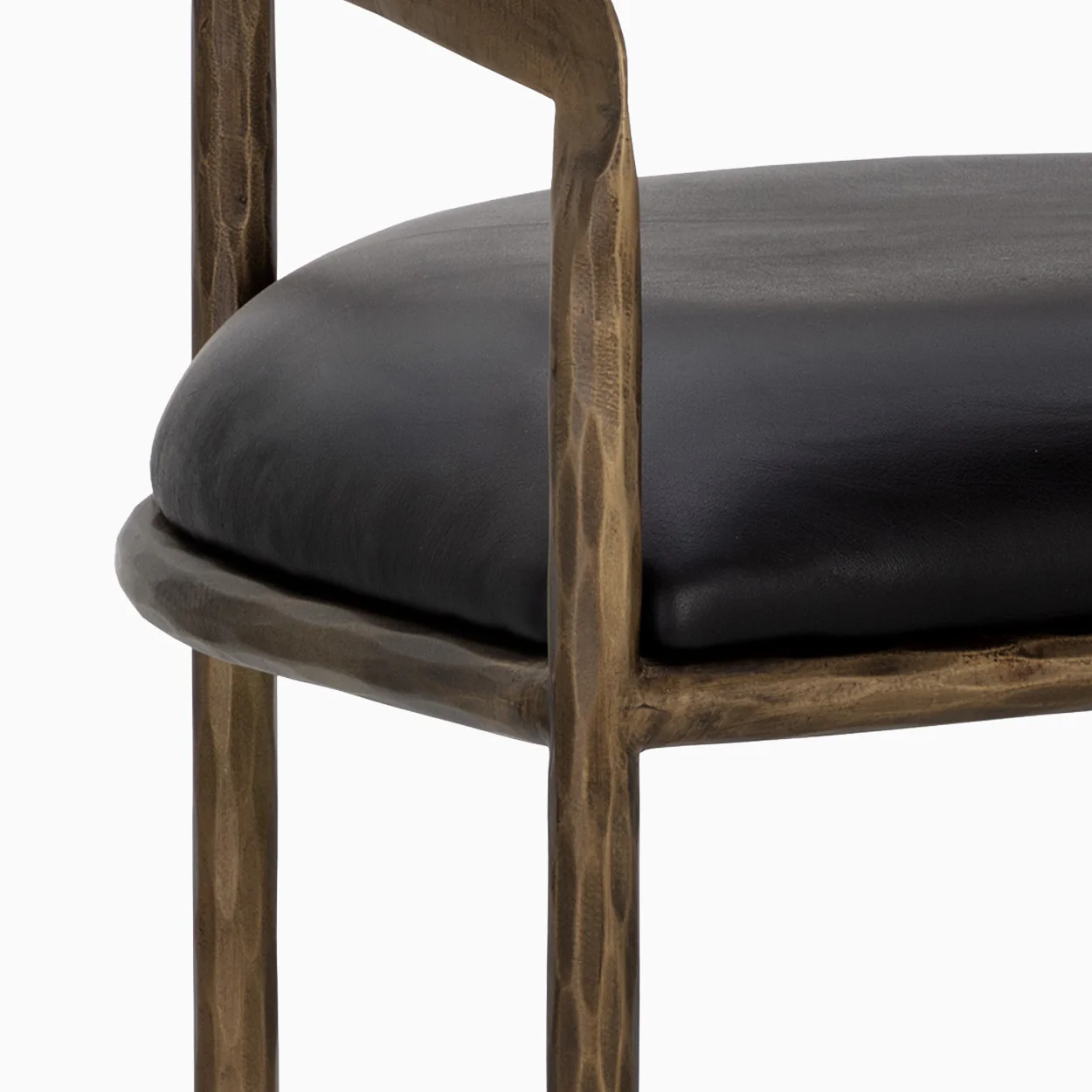 Shaffer Counter Stool in Charcoal Black Leather - Image 6