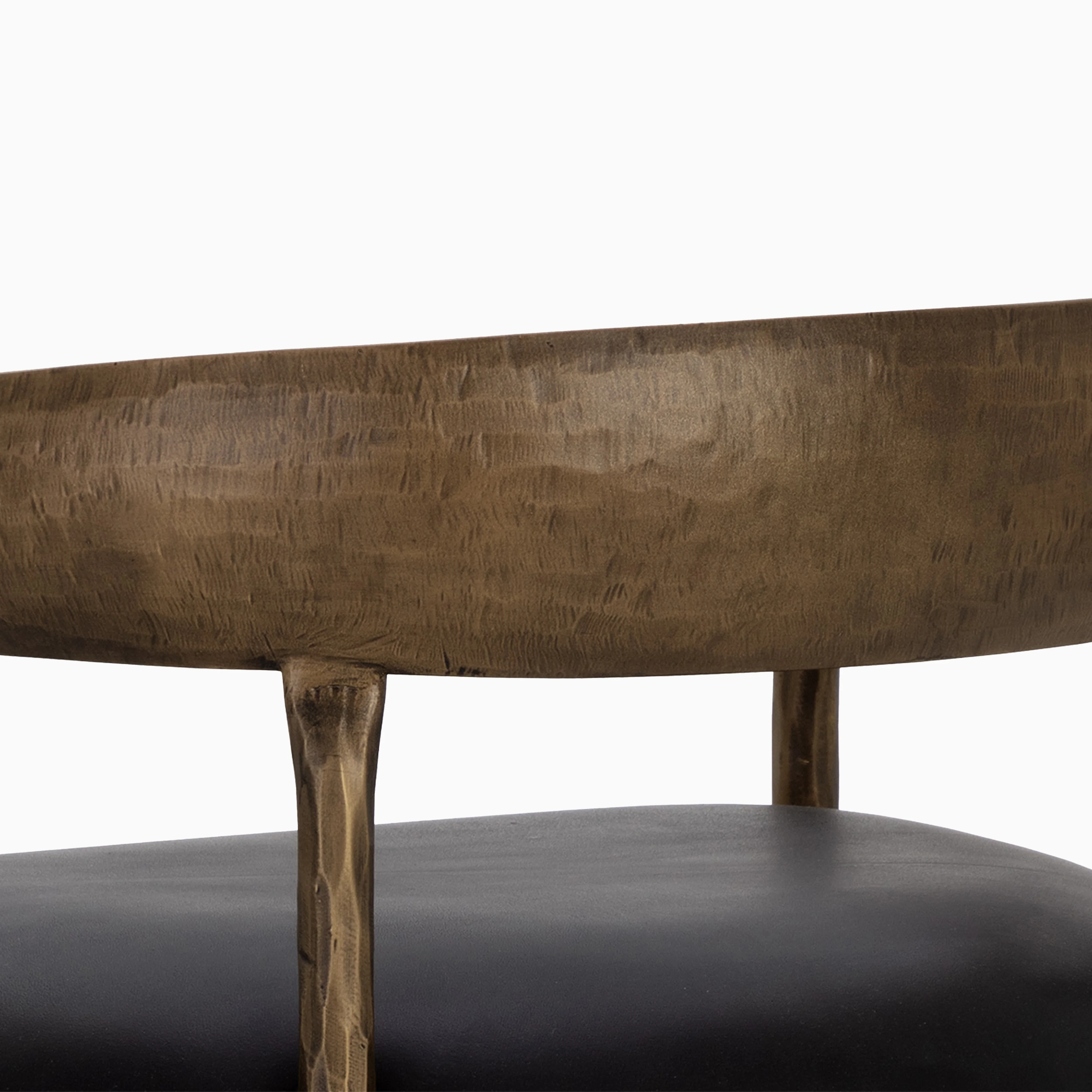 Shaffer Counter Stool in Charcoal Black Leather - Image 8