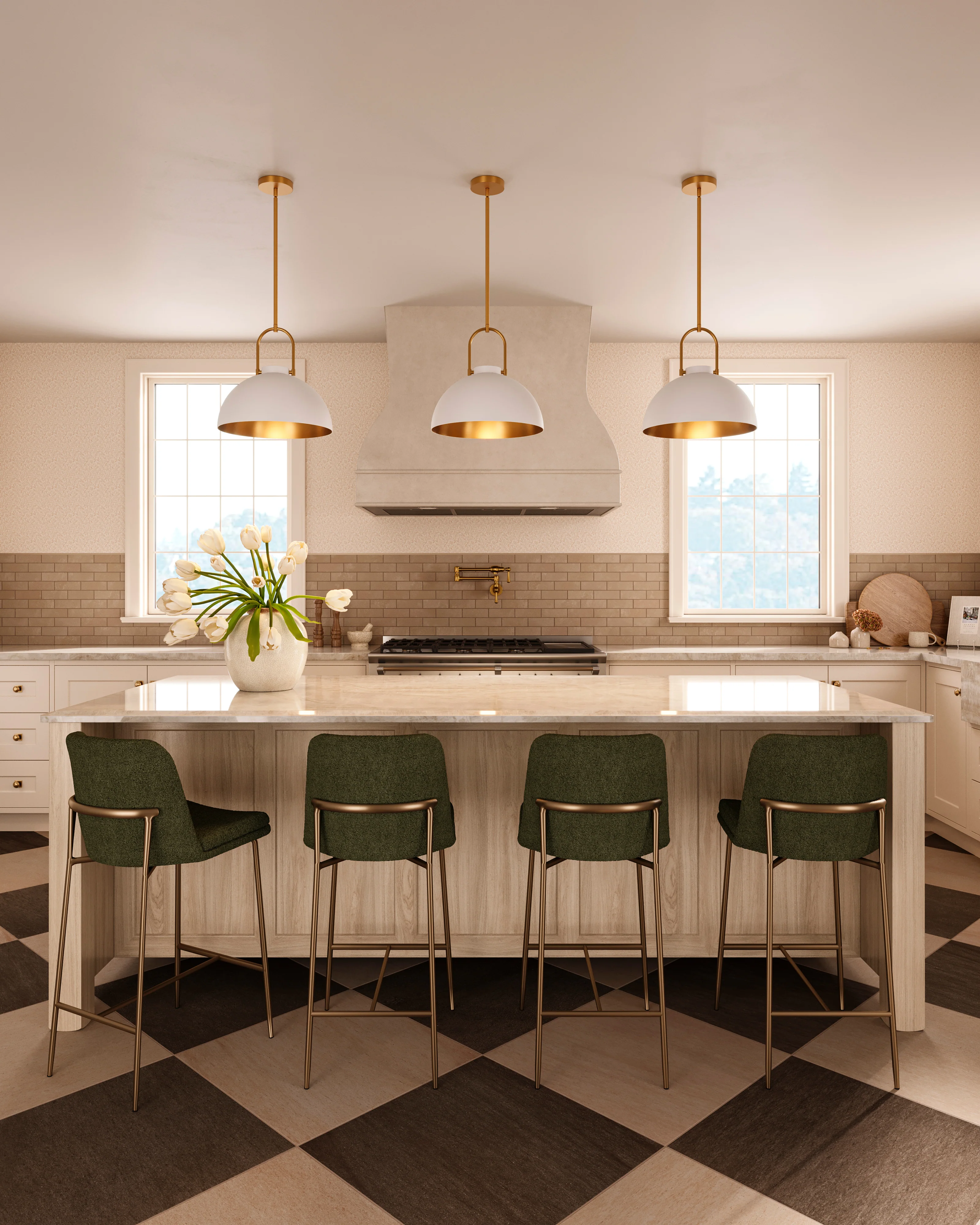 Shaw Counter Stool in Bergen Olive - Image 12