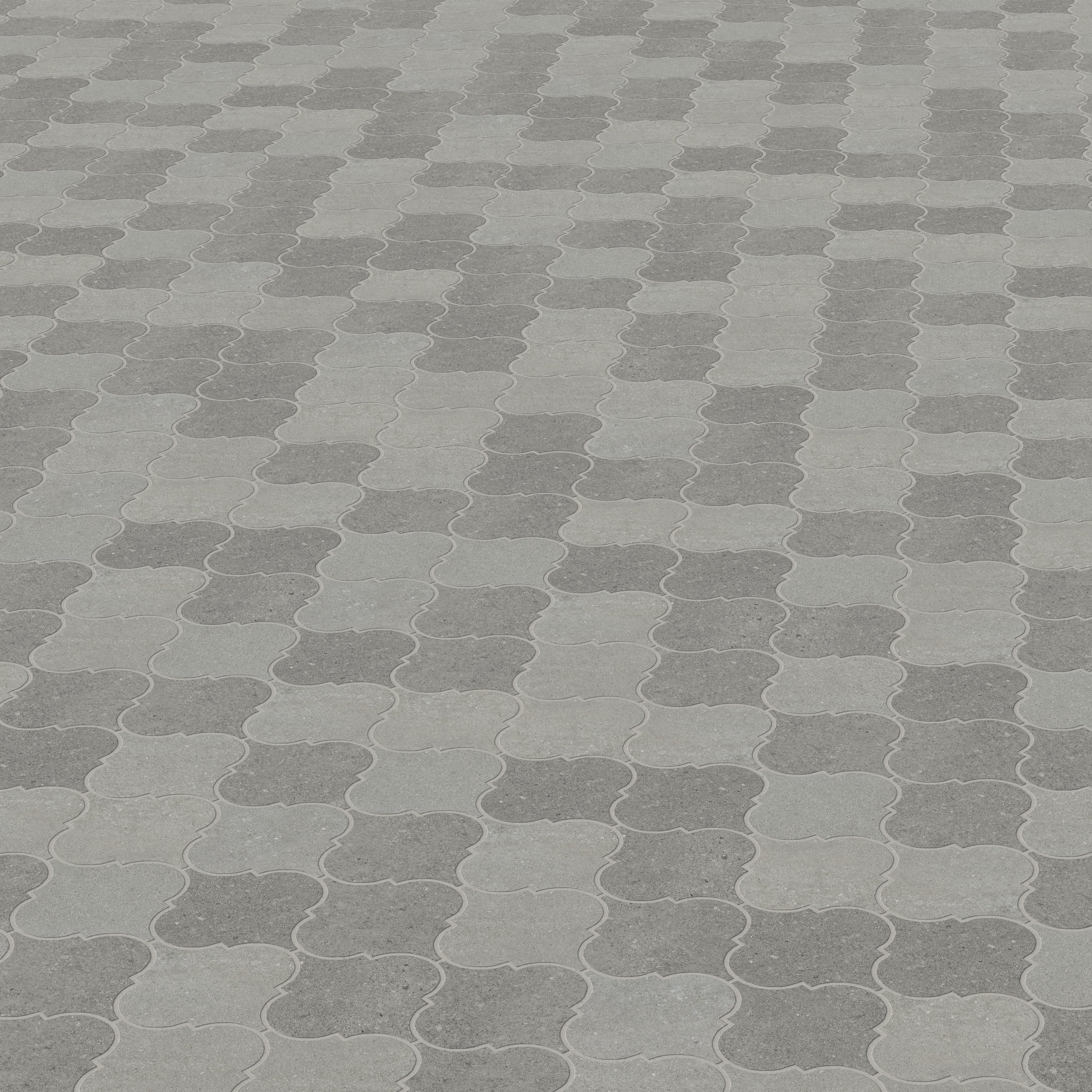Shea 12x14.5 Matte Porcelain Arabesque Mosaic Tile in Cool Blend - Image 4