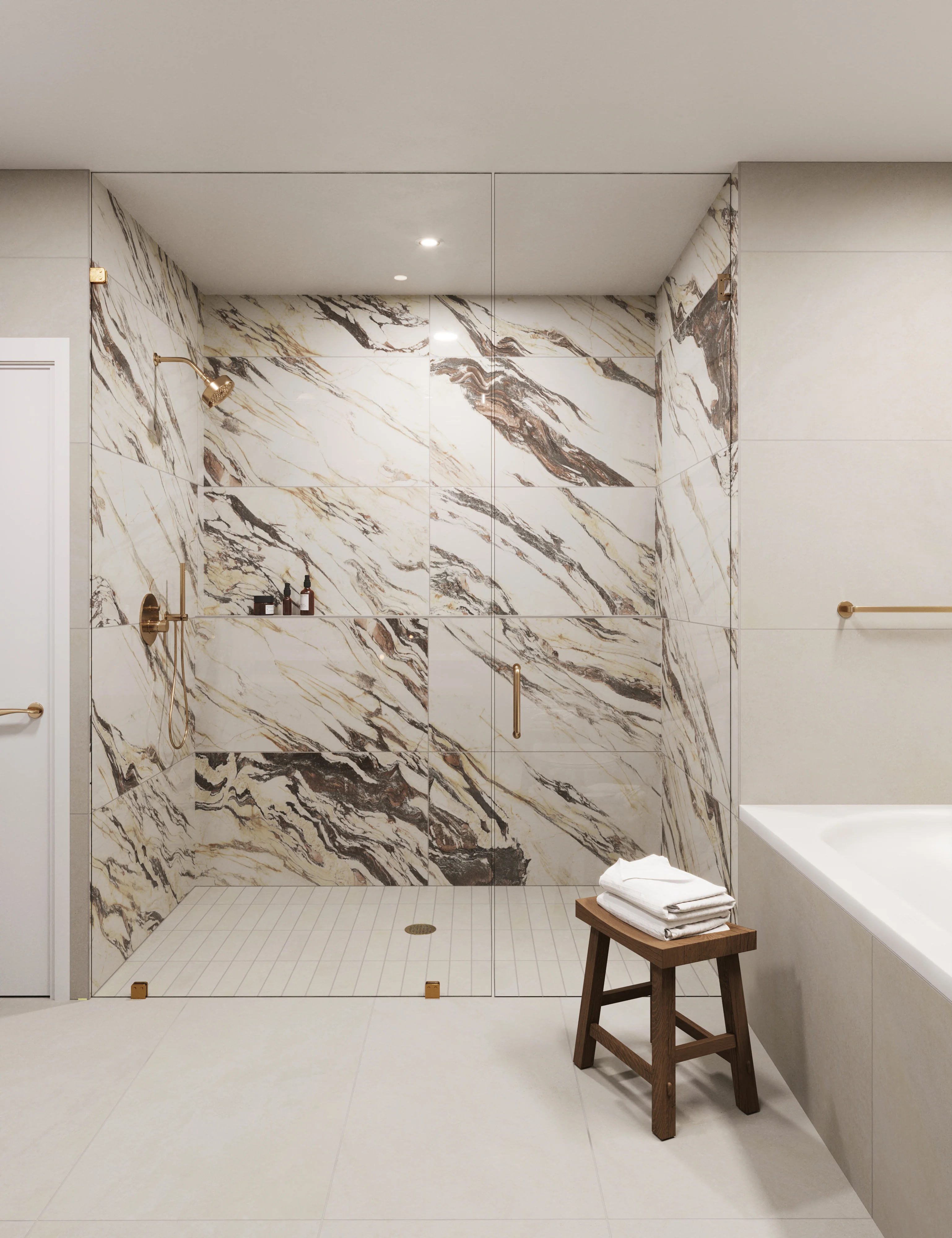 Shea 24x48 Matte Porcelain Tile in Dune - Image 20
