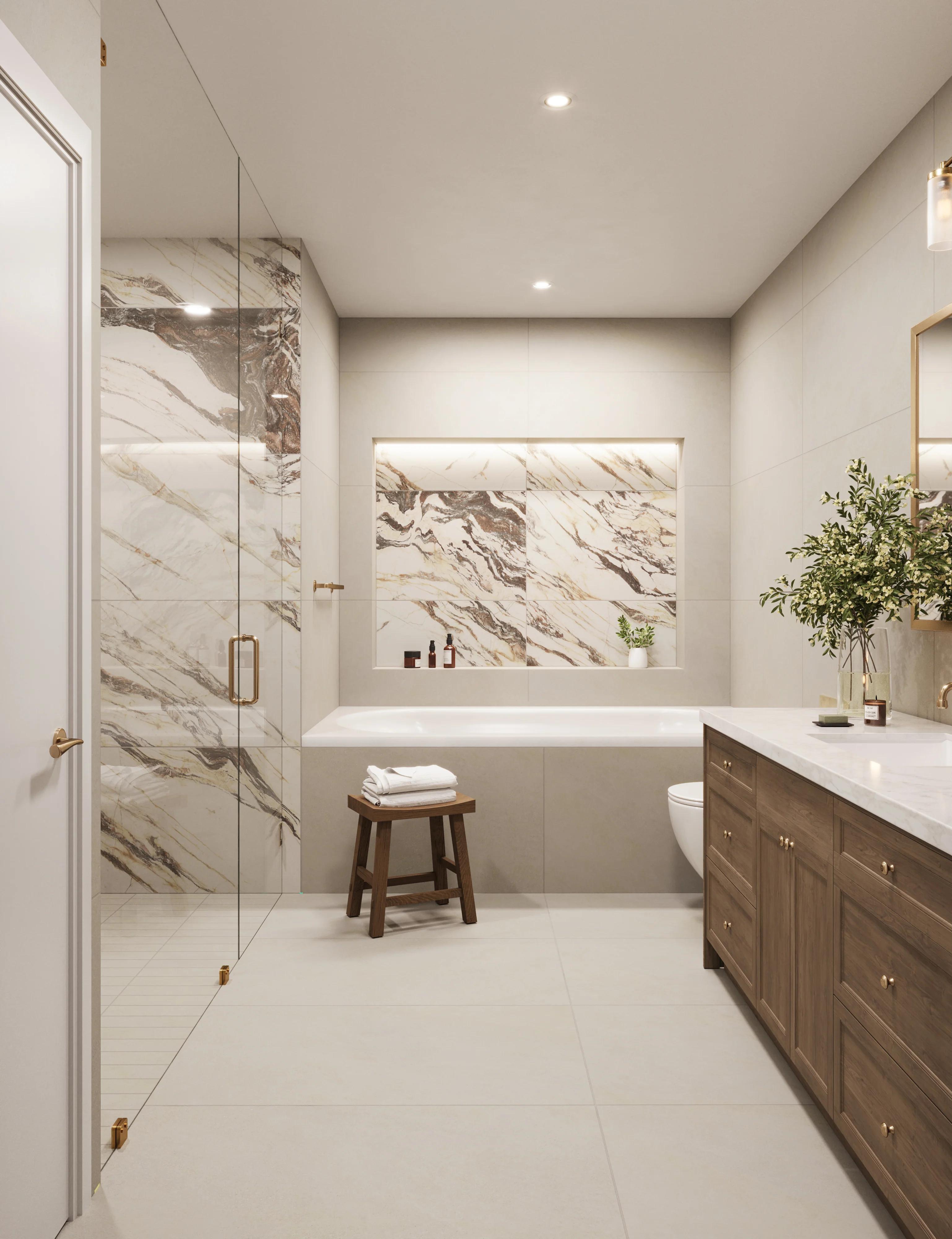 Shea 24x48 Matte Porcelain Tile in Dune - Image 22
