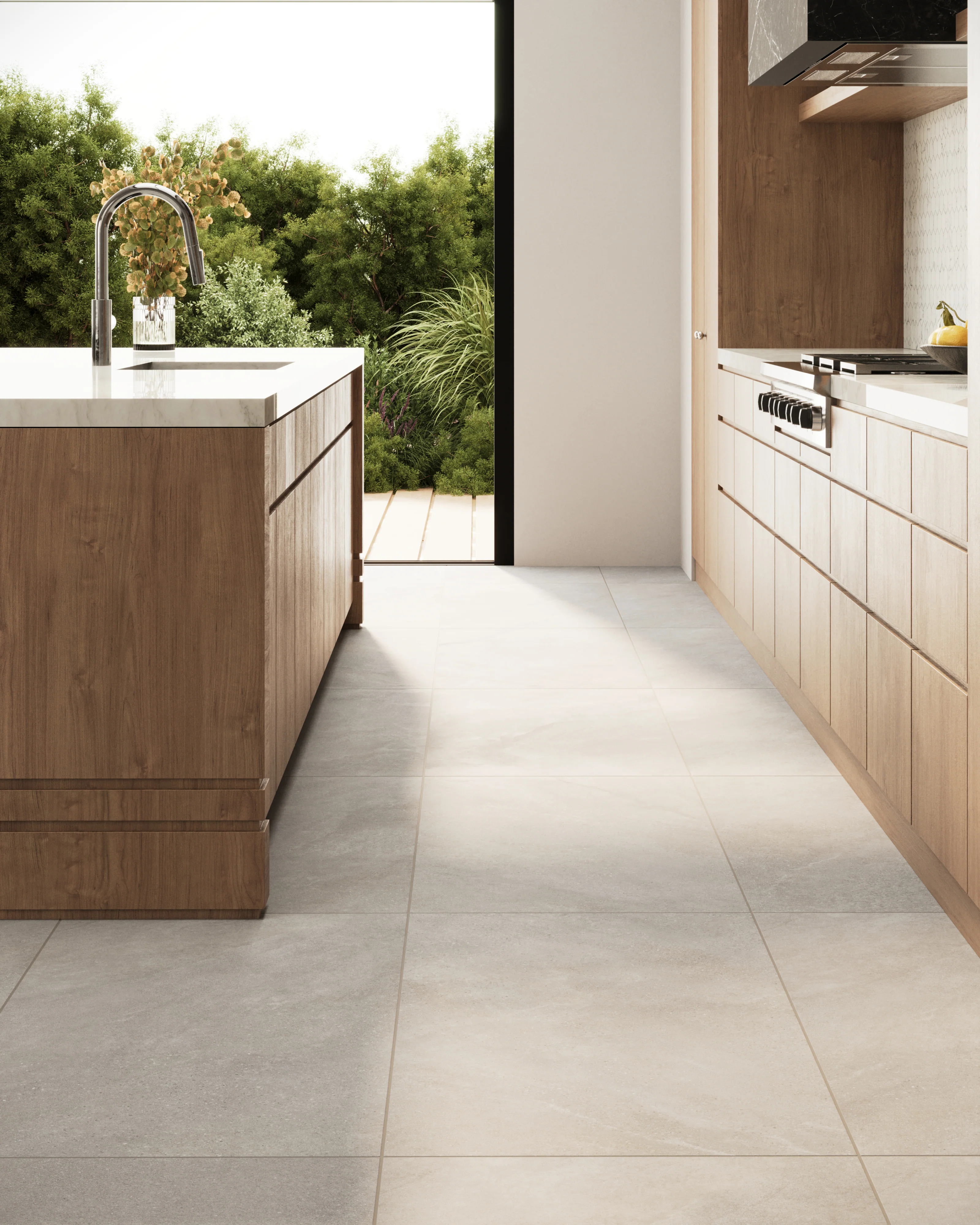 Shea 24x48 Matte Porcelain Tile in Stone - Image 12