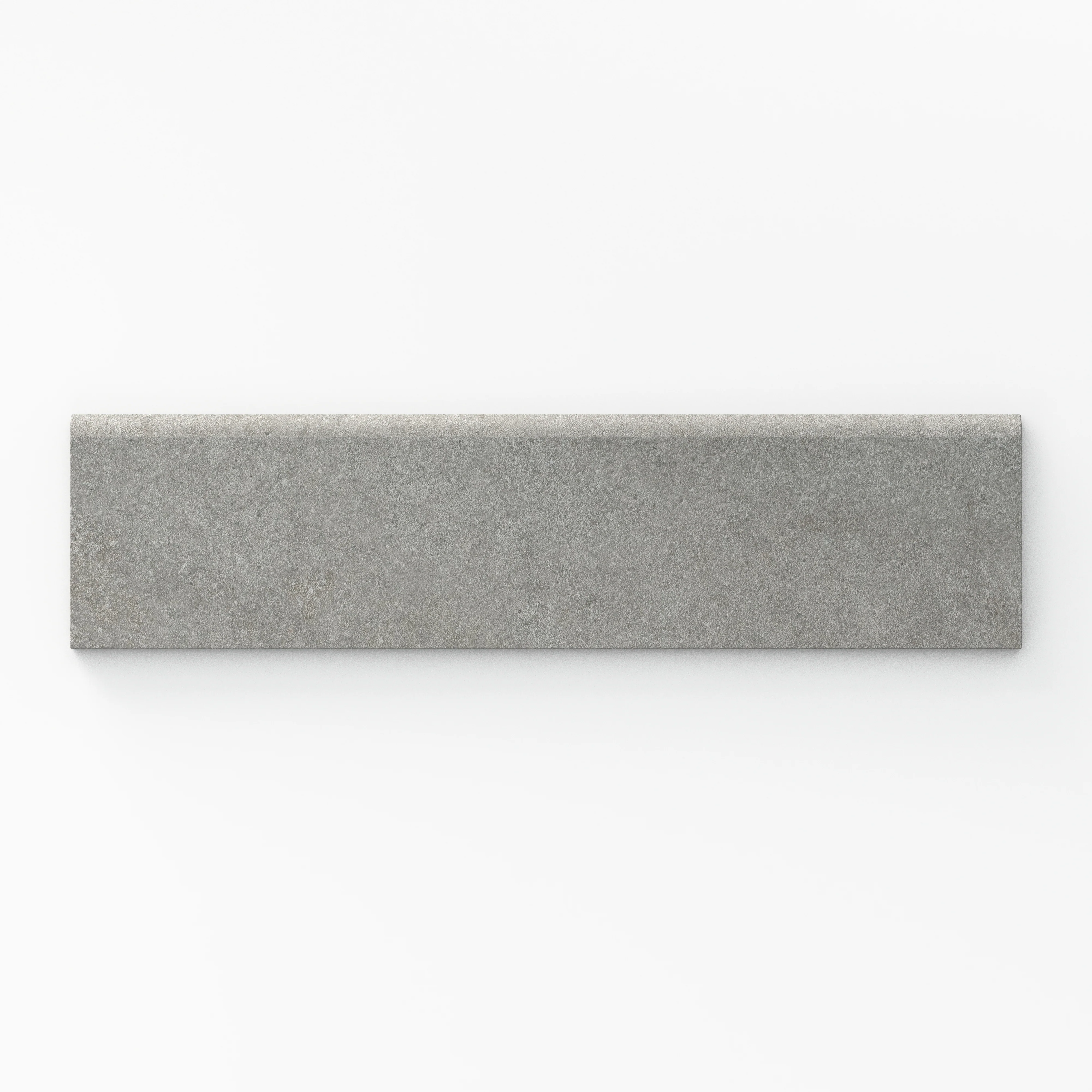 Shea 3x12 Matte Porcelain Bullnose Tile in Stone