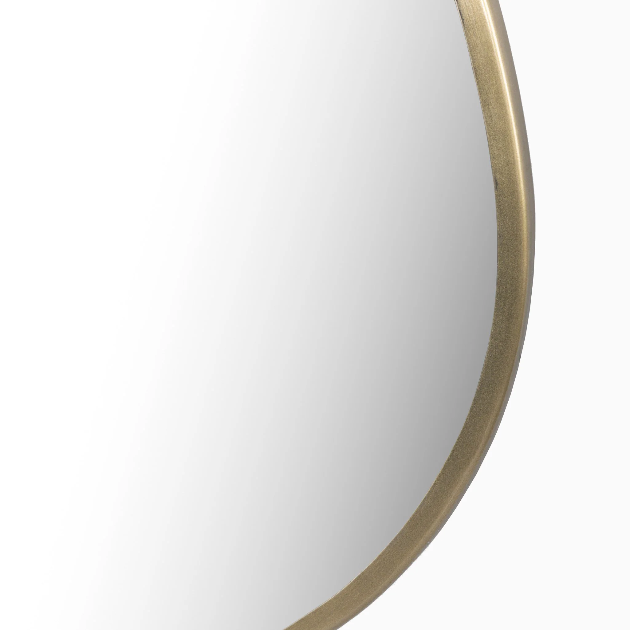 Shirley Large Mirror in Antique Brass Iron - Image 4