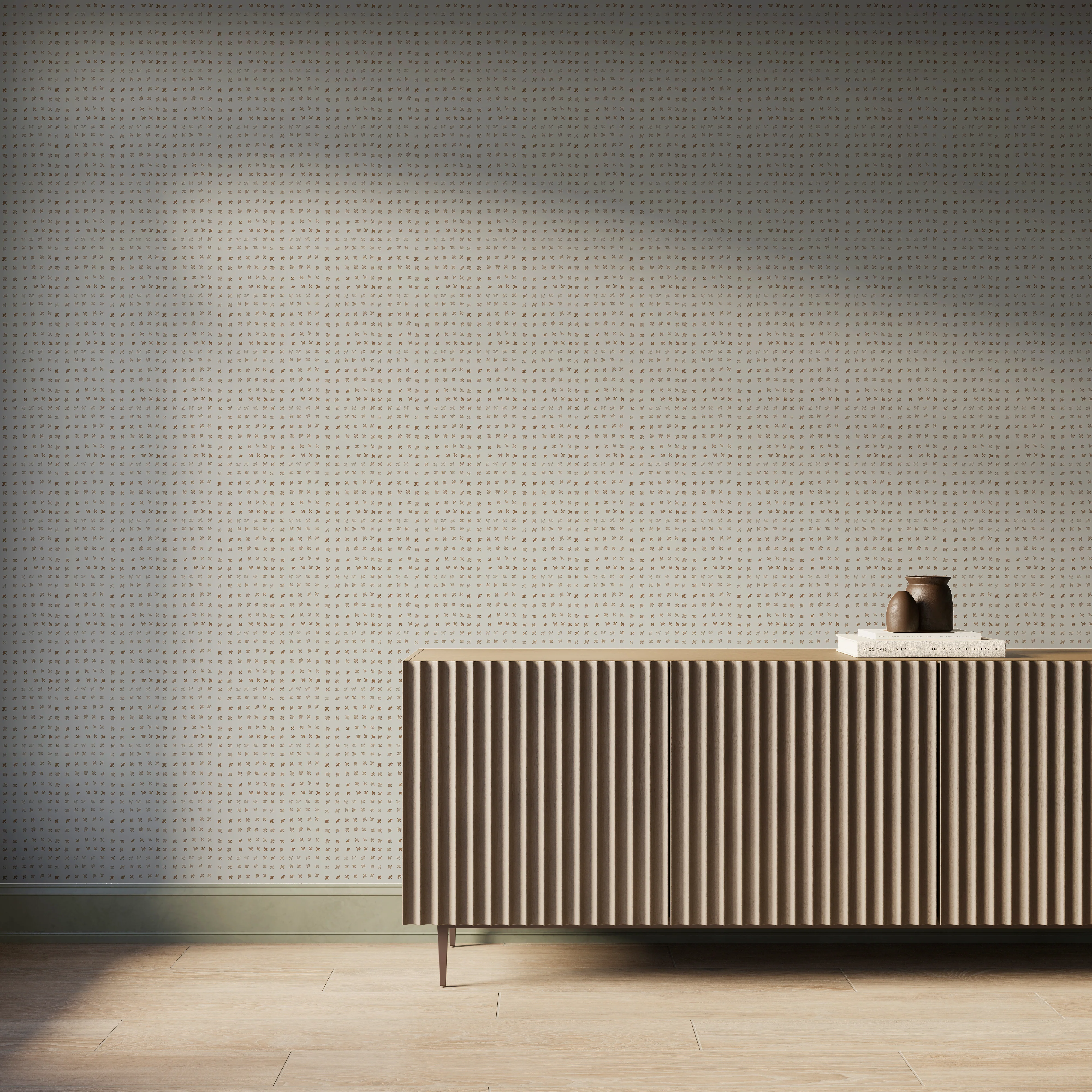 Somerset Wallpaper in Terracotta I, 52" x 132" - Image 2
