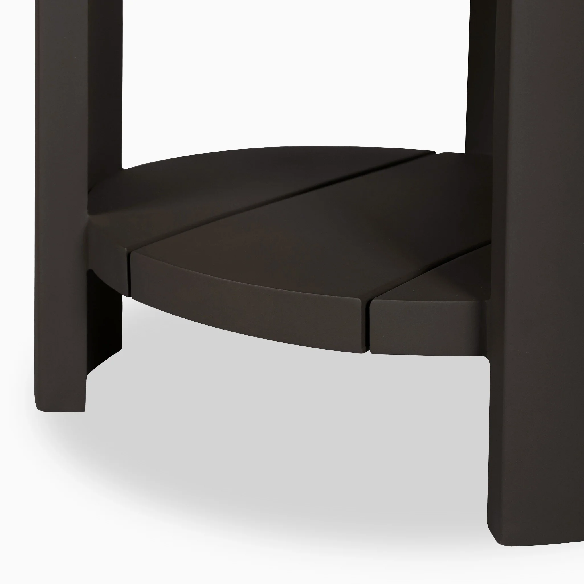 Sundara Outdoor Round Metal End Table in Bronze - Image 6