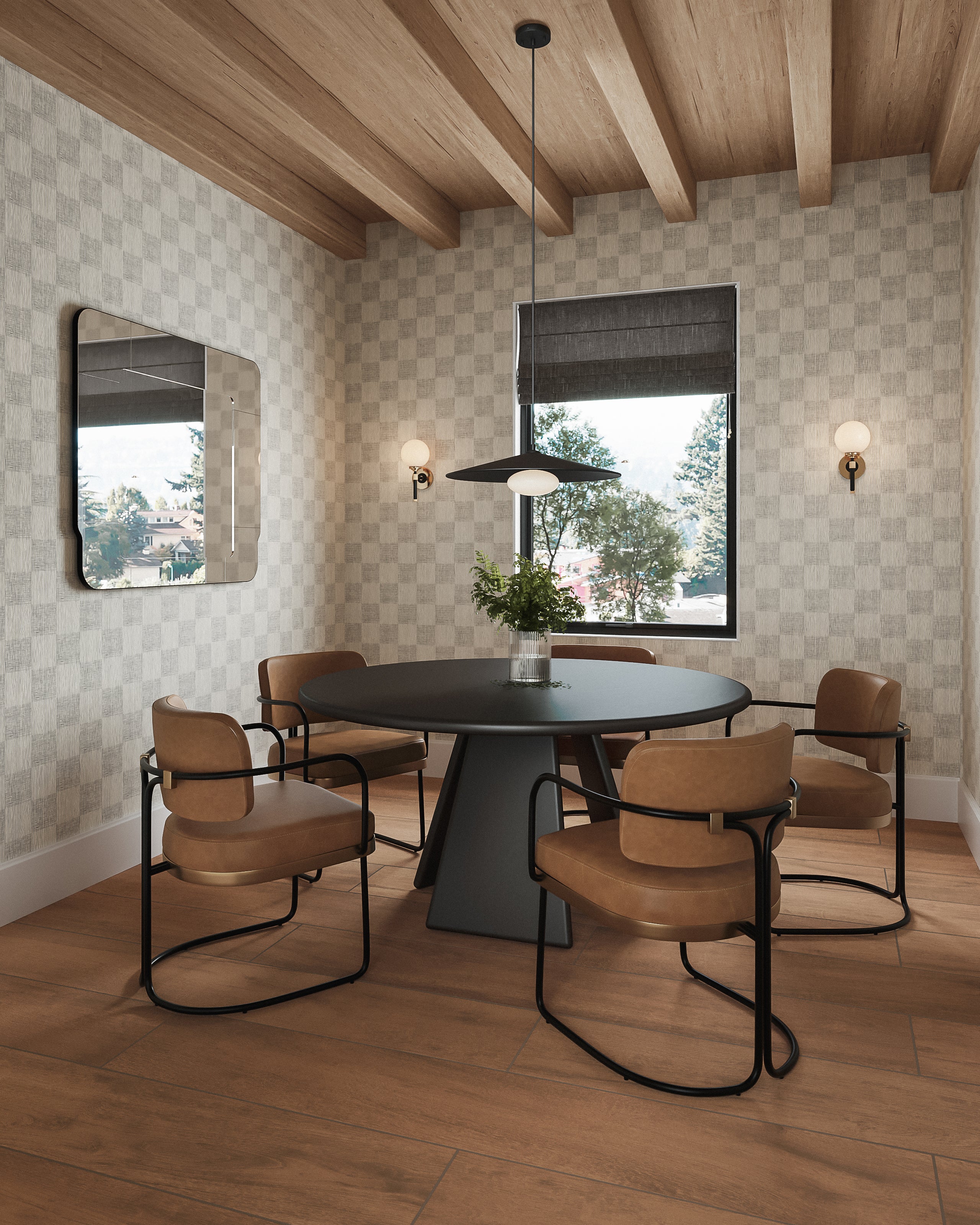 Tahlia 24" Metal LED Pendant in Black/White - Image 8
