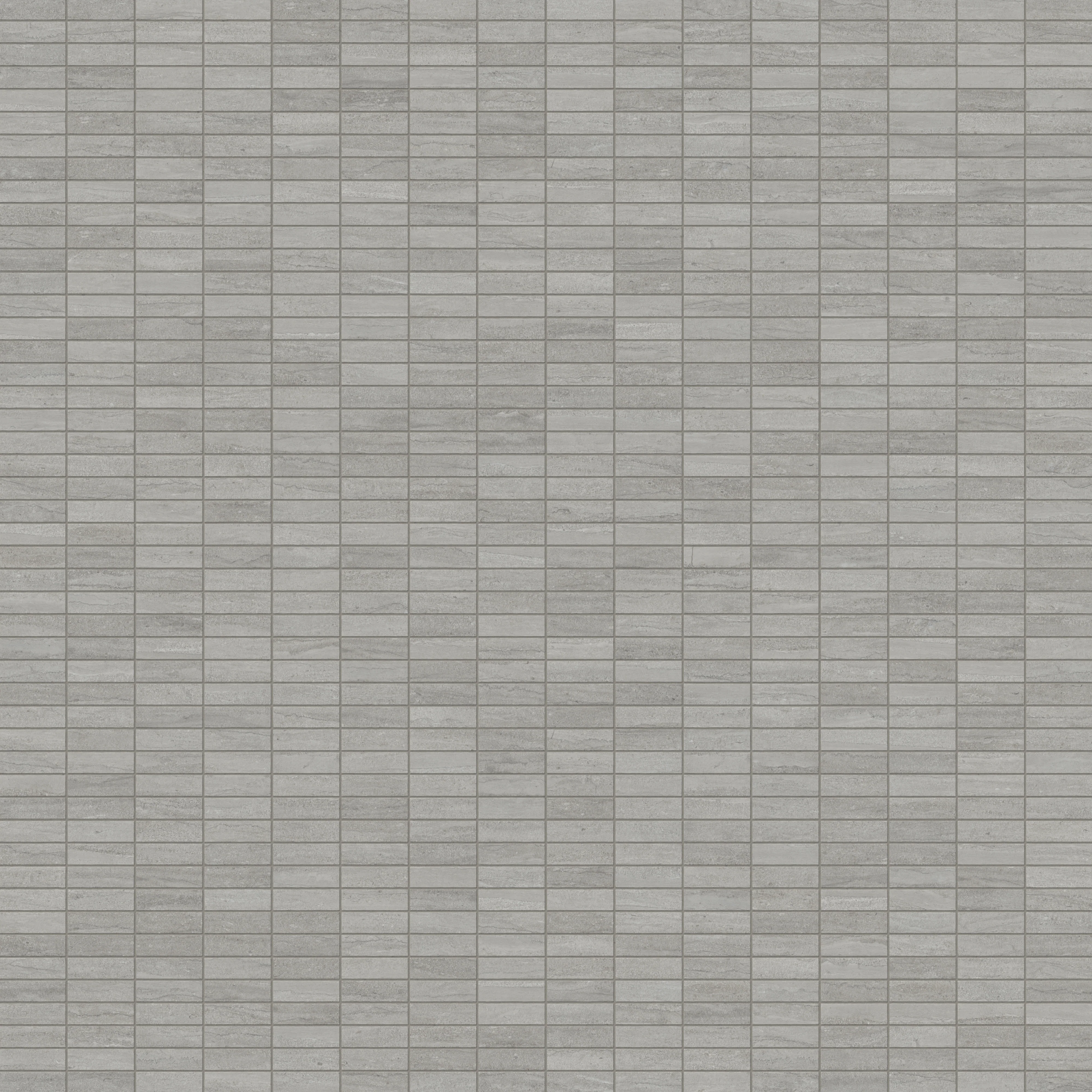 Tatum 1x3 Matte Porcelain Mosaic Tile in Vein-Cut Ash - Image 4