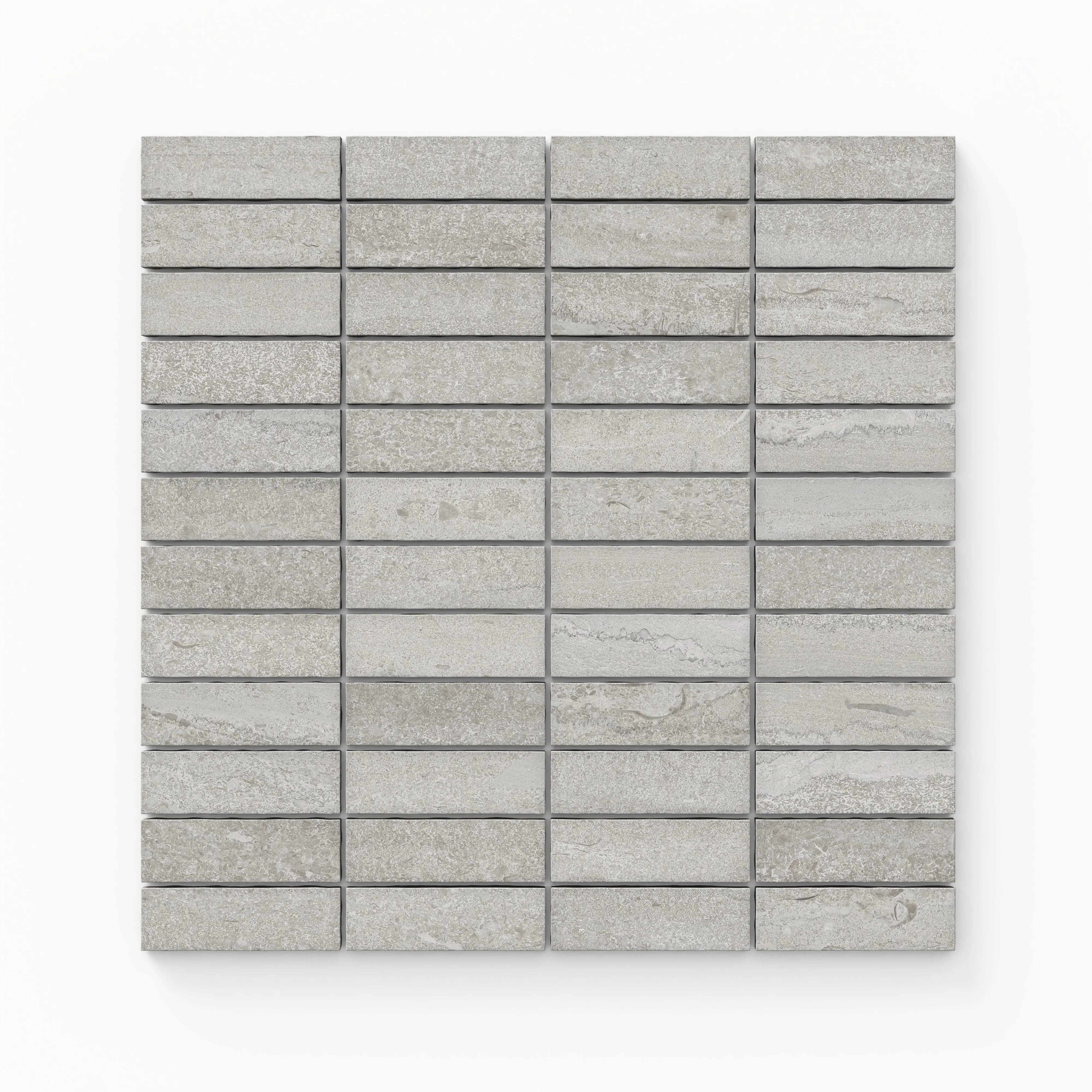 Tatum 1x3 Matte Porcelain Mosaic Tile in Vein-Cut Dune