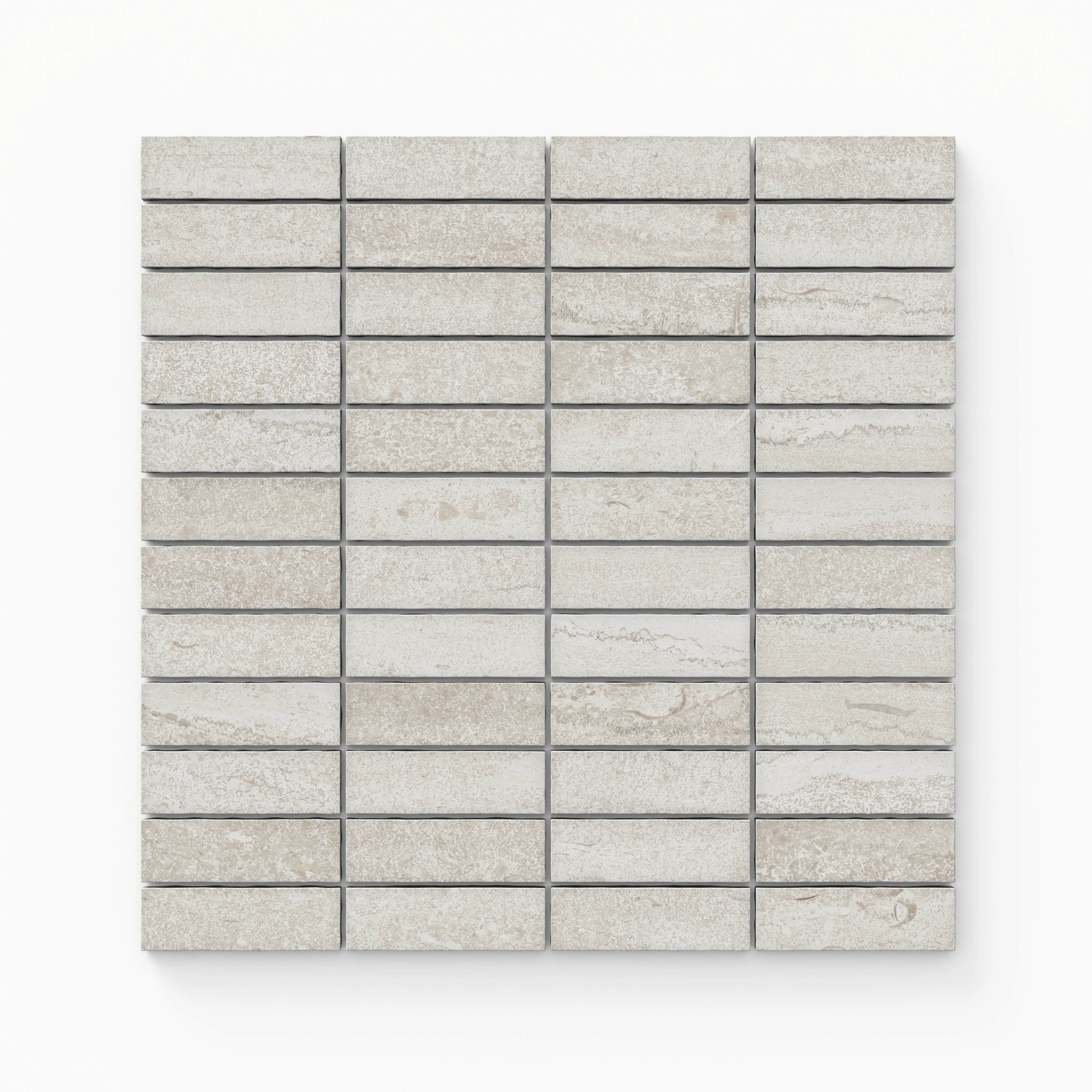 Tatum 1x3 Matte Porcelain Mosaic Tile in Vein-Cut Sand