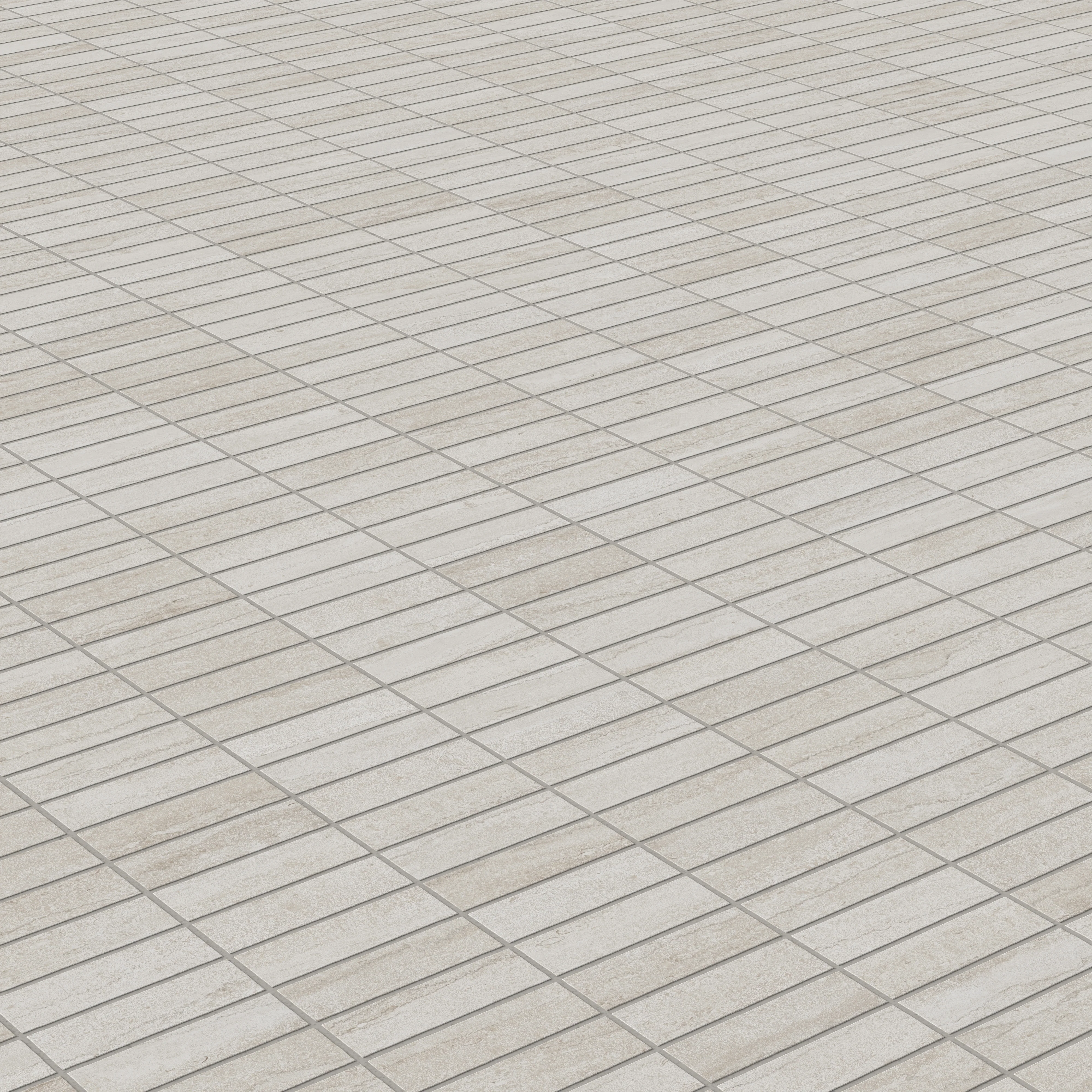 Tatum 1x3 Matte Porcelain Mosaic Tile in Vein-Cut Sand - Image 4