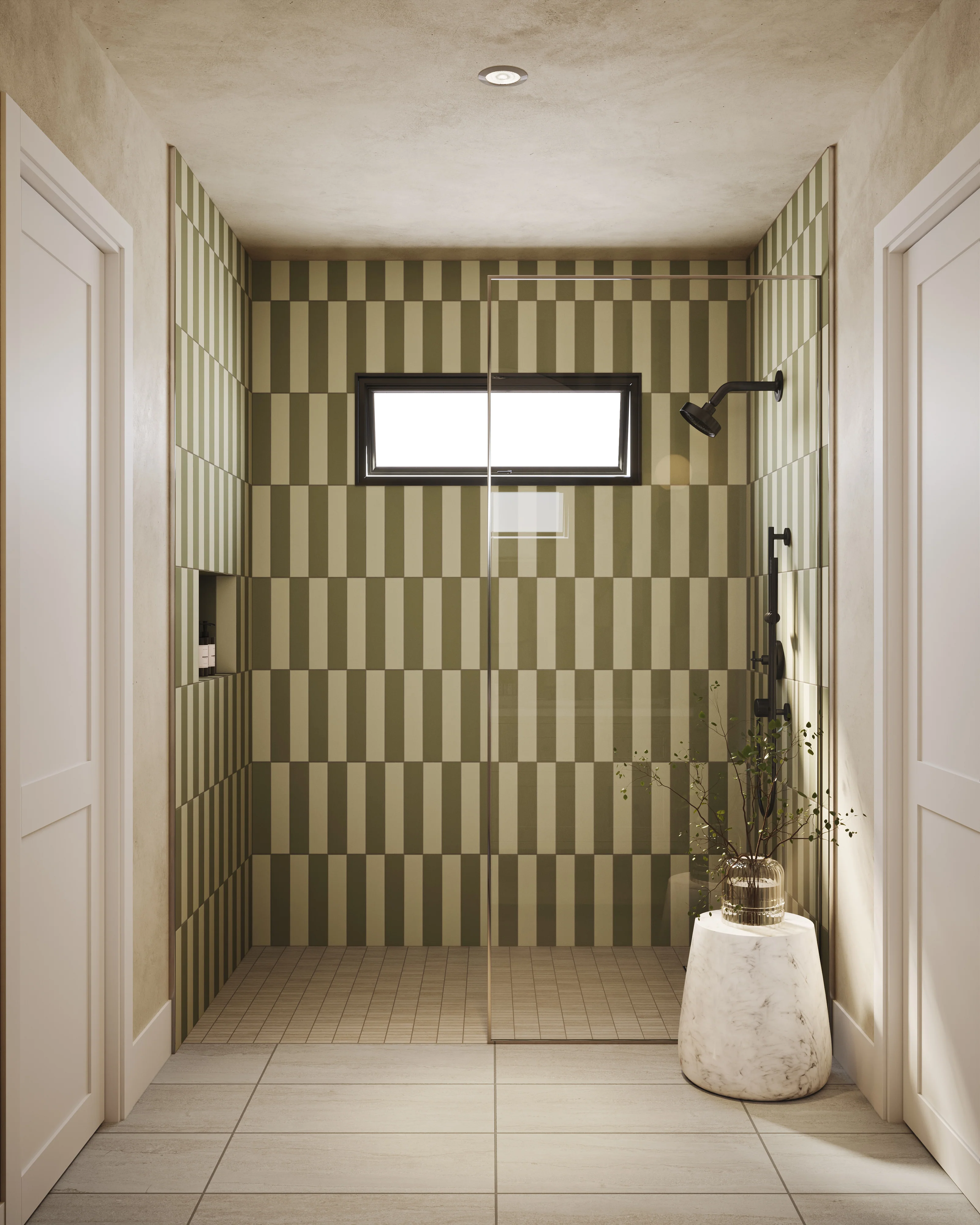 Tatum 1x3 Matte Porcelain Mosaic Tile in Vein-Cut Sand - Image 7