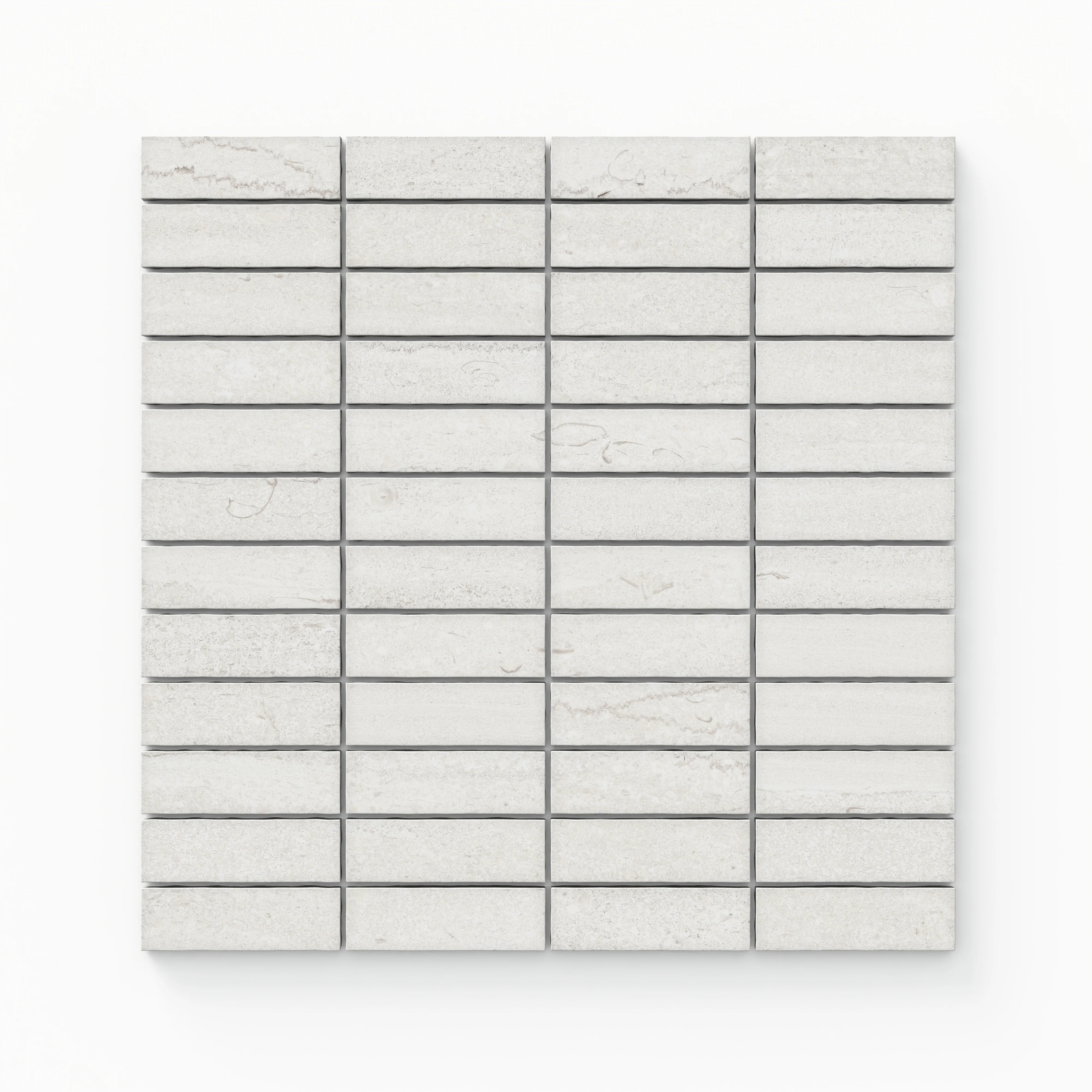 Tatum 1x3 Matte Porcelain Mosaic Tile in Vein-Cut Straw