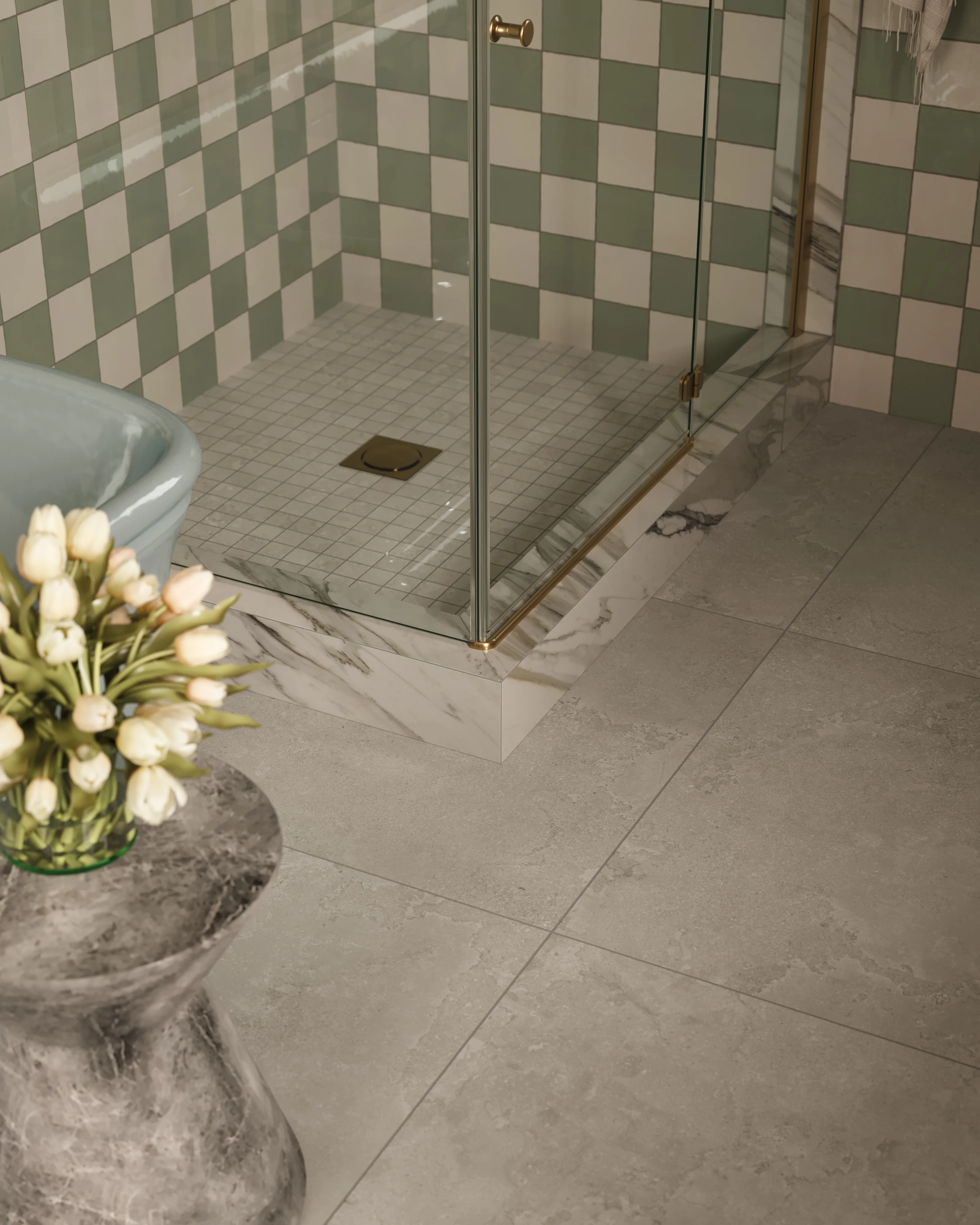 Tatum 2x2 Matte Porcelain Mosaic Tile in Cross-Cut Sand - Image 8