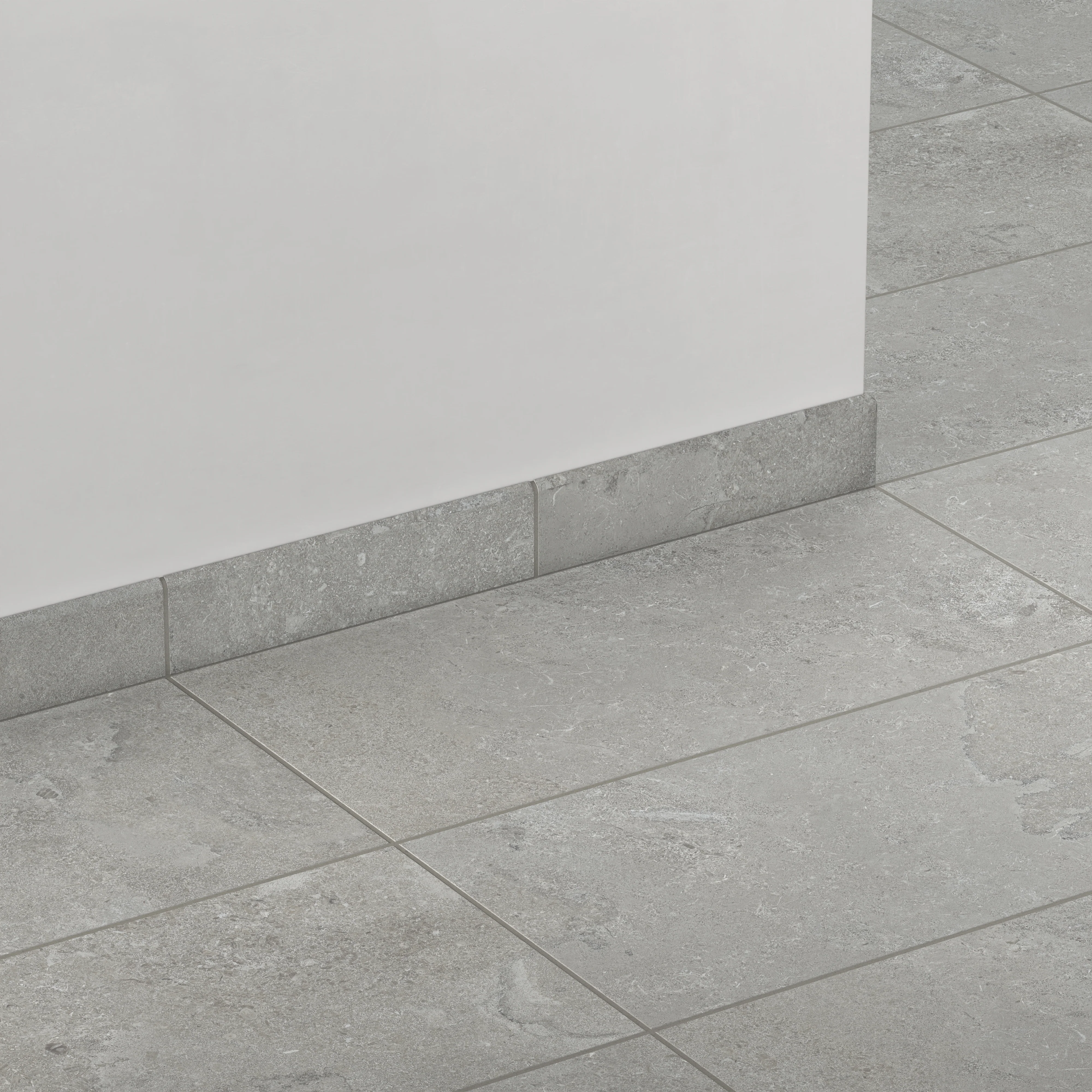 Tatum 3x12 Matte Porcelain Bullnose Tile in Cross-Cut Ash - Image 3