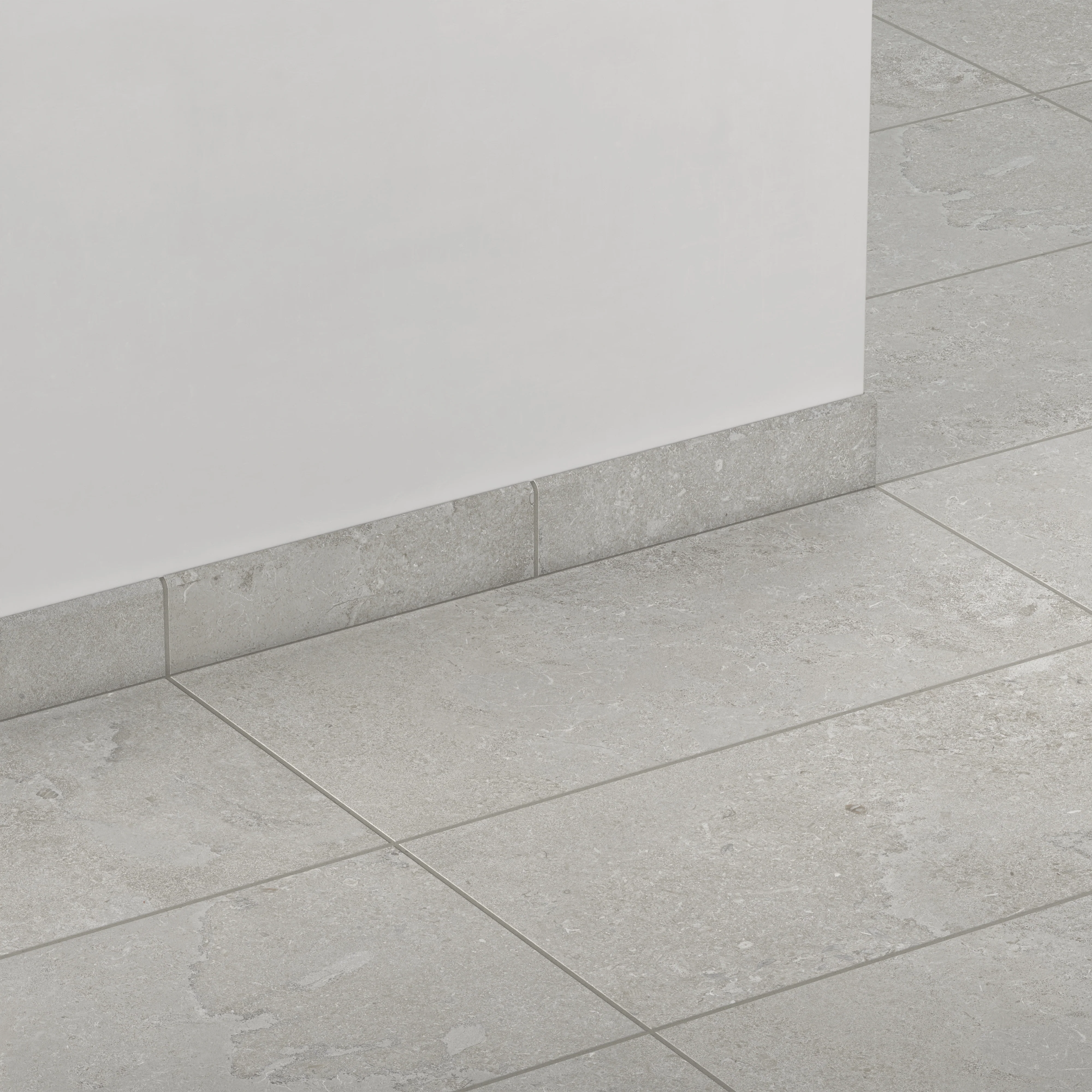 Tatum 3x12 Matte Porcelain Bullnose Tile in Cross-Cut Dune - Image 3