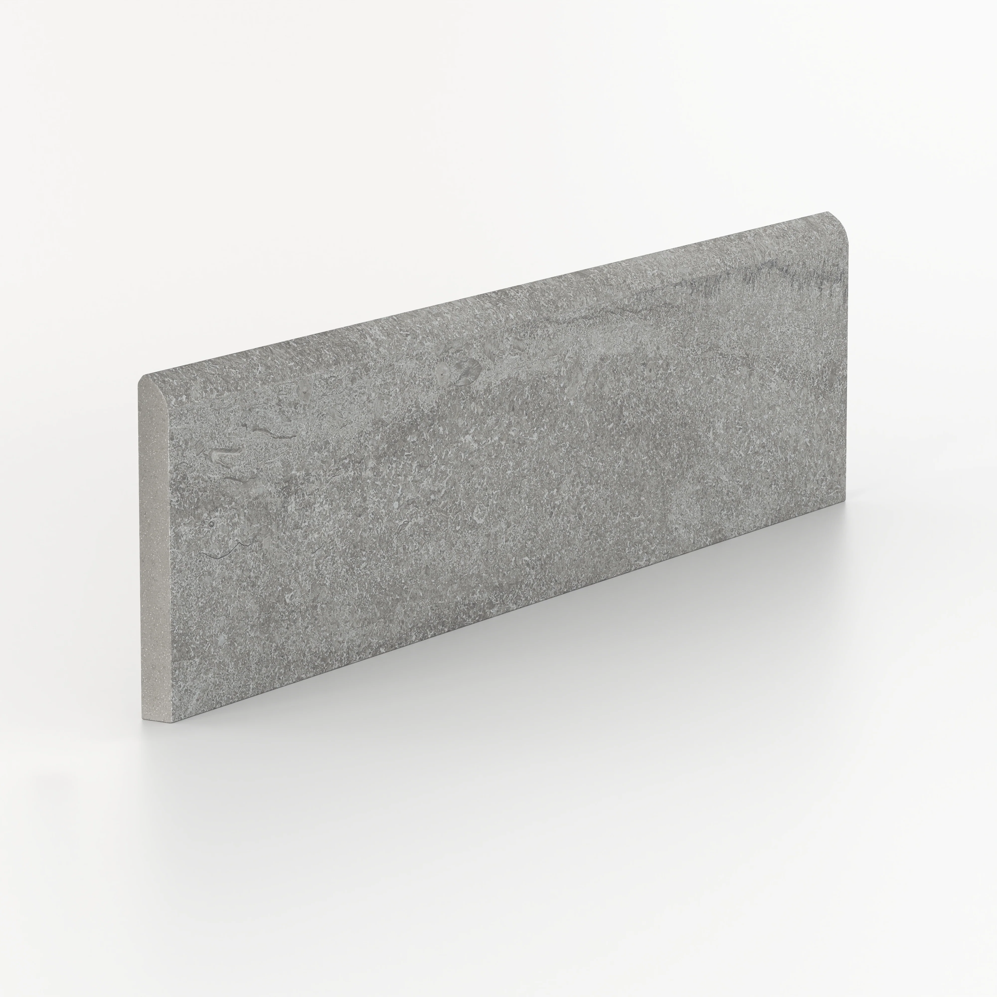 Tatum 3x12 Matte Porcelain Bullnose Tile in Vein-Cut Ash - Image 2