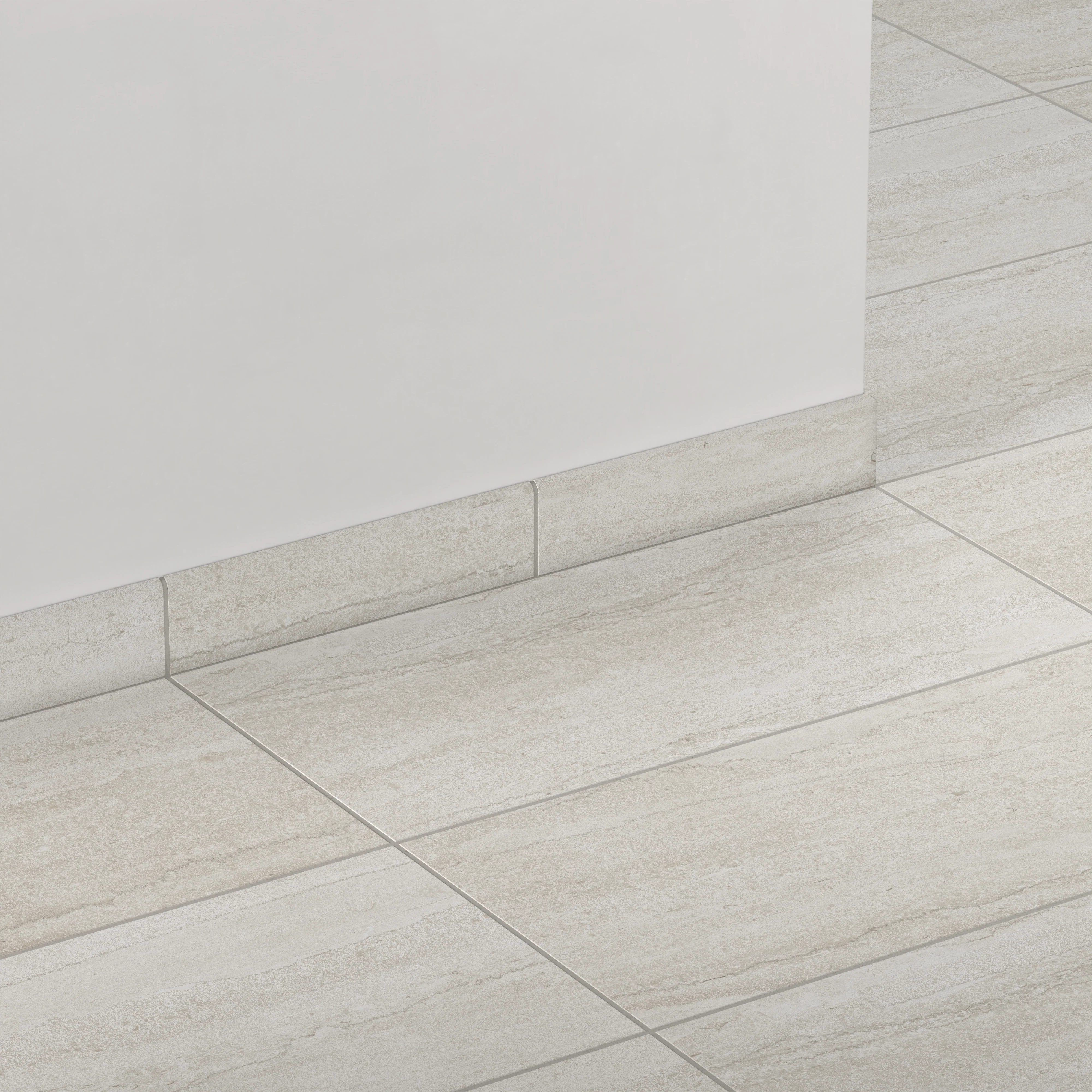 Tatum 3x12 Matte Porcelain Bullnose Tile in Vein-Cut Sand - Image 3